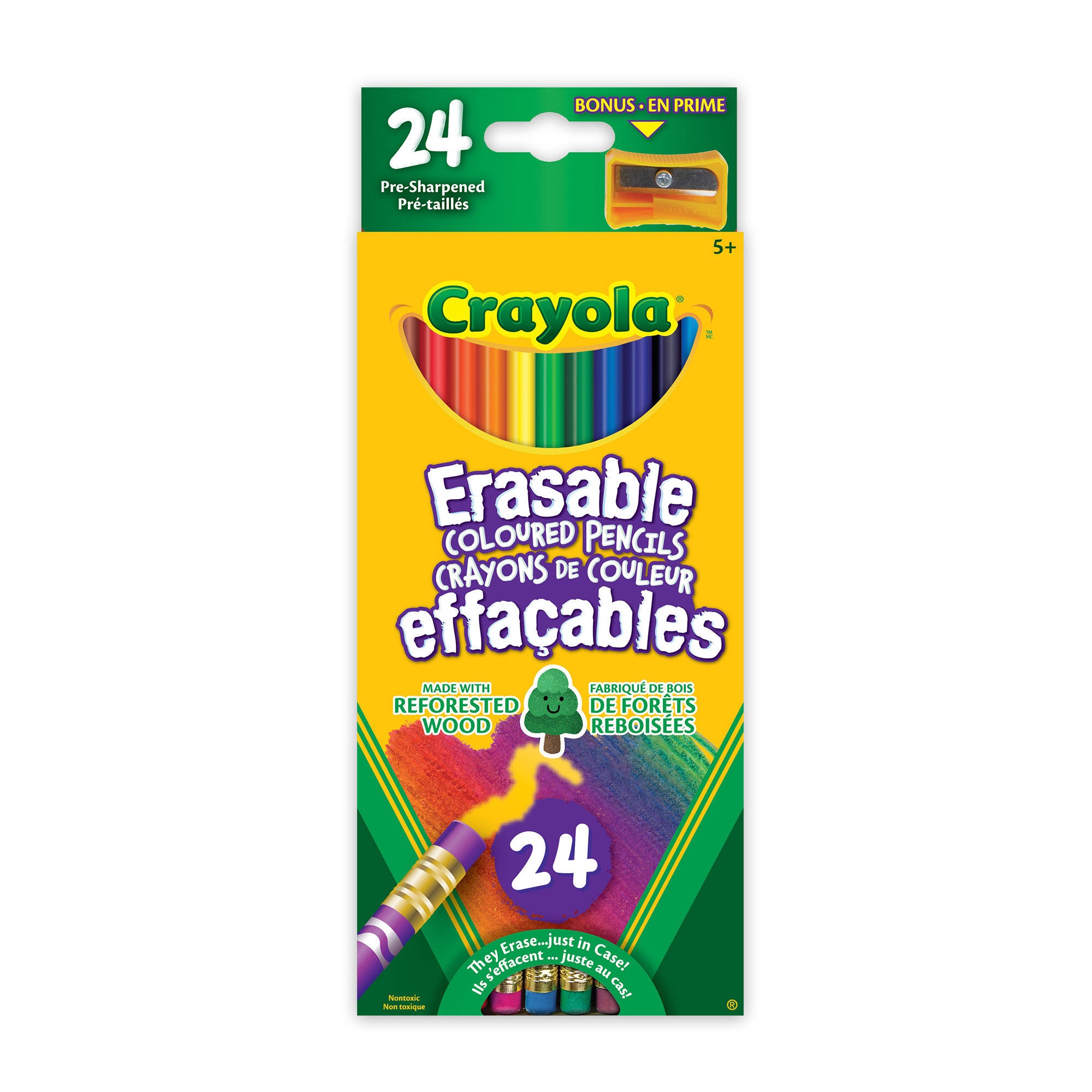 Crayola 24-Pack Super Erasable Coloured Pencils - Unleash Your Creativity!