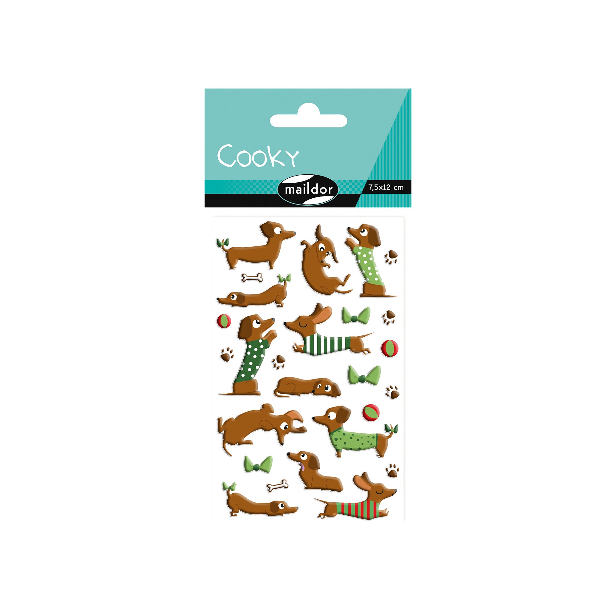 Adorable Dachshund Cooky Stickers
