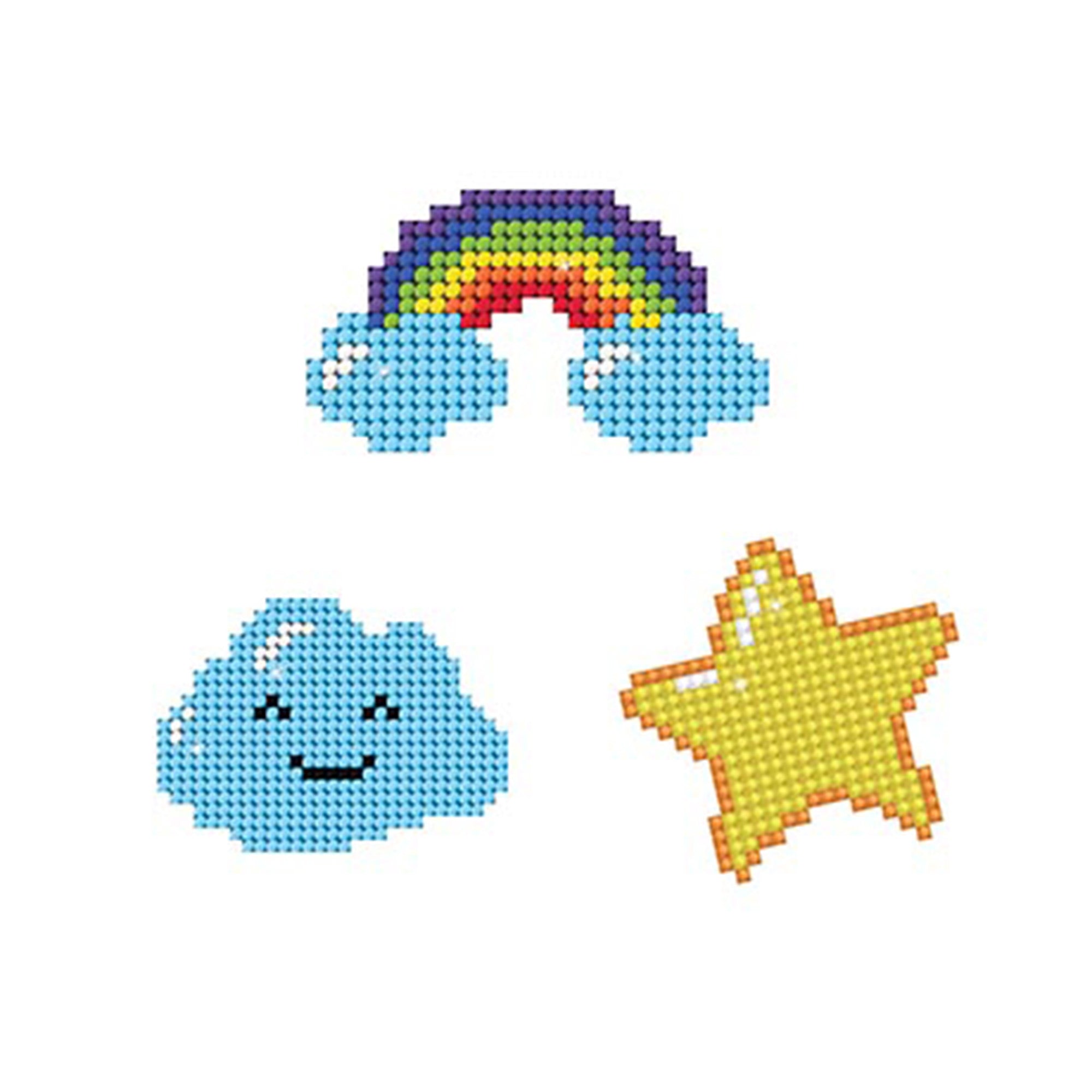 3-Pack Sky-themed DOTZIES Stickers - Decorate with Sparkle!