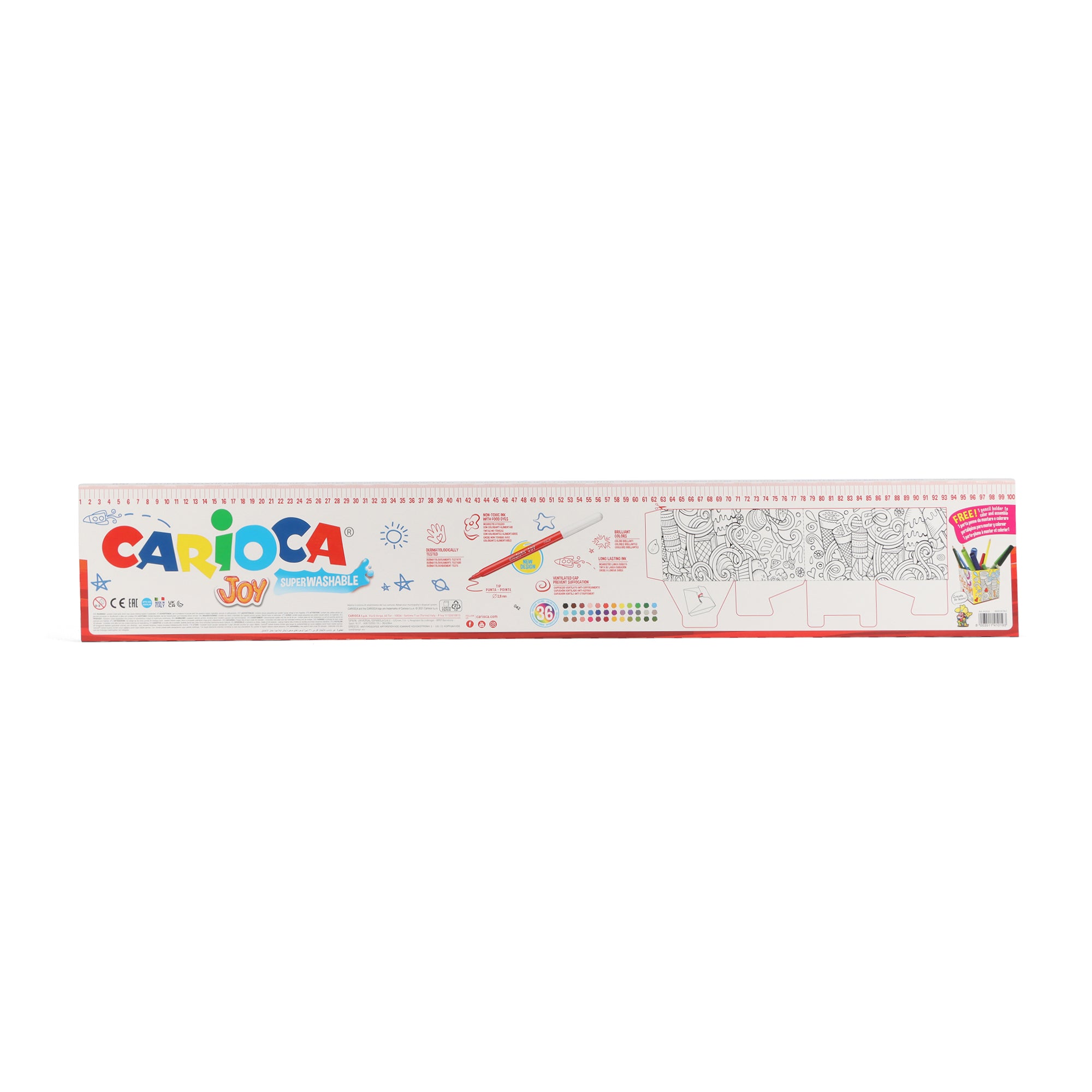 100-Piece Carioca Maxi Marker Box: Unleash Your Creativity!