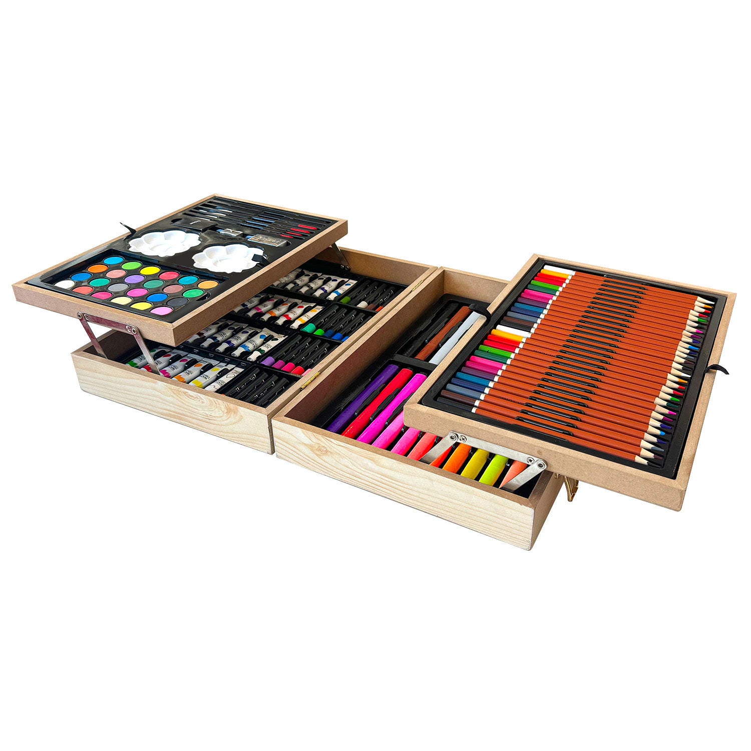 Artistic Adventure Wooden Case - 135 Piece Set