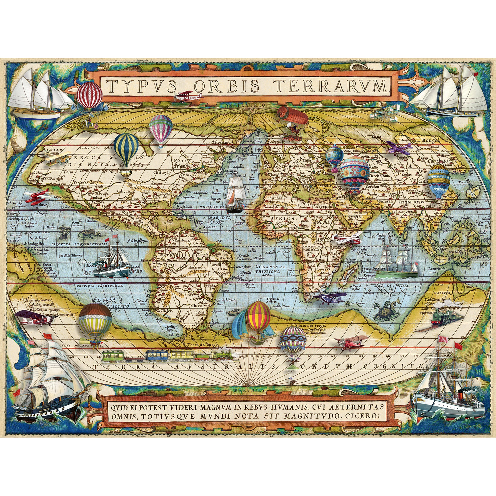 2,000-Piece Around The World Puzzle: A Global Adventure Awaits!