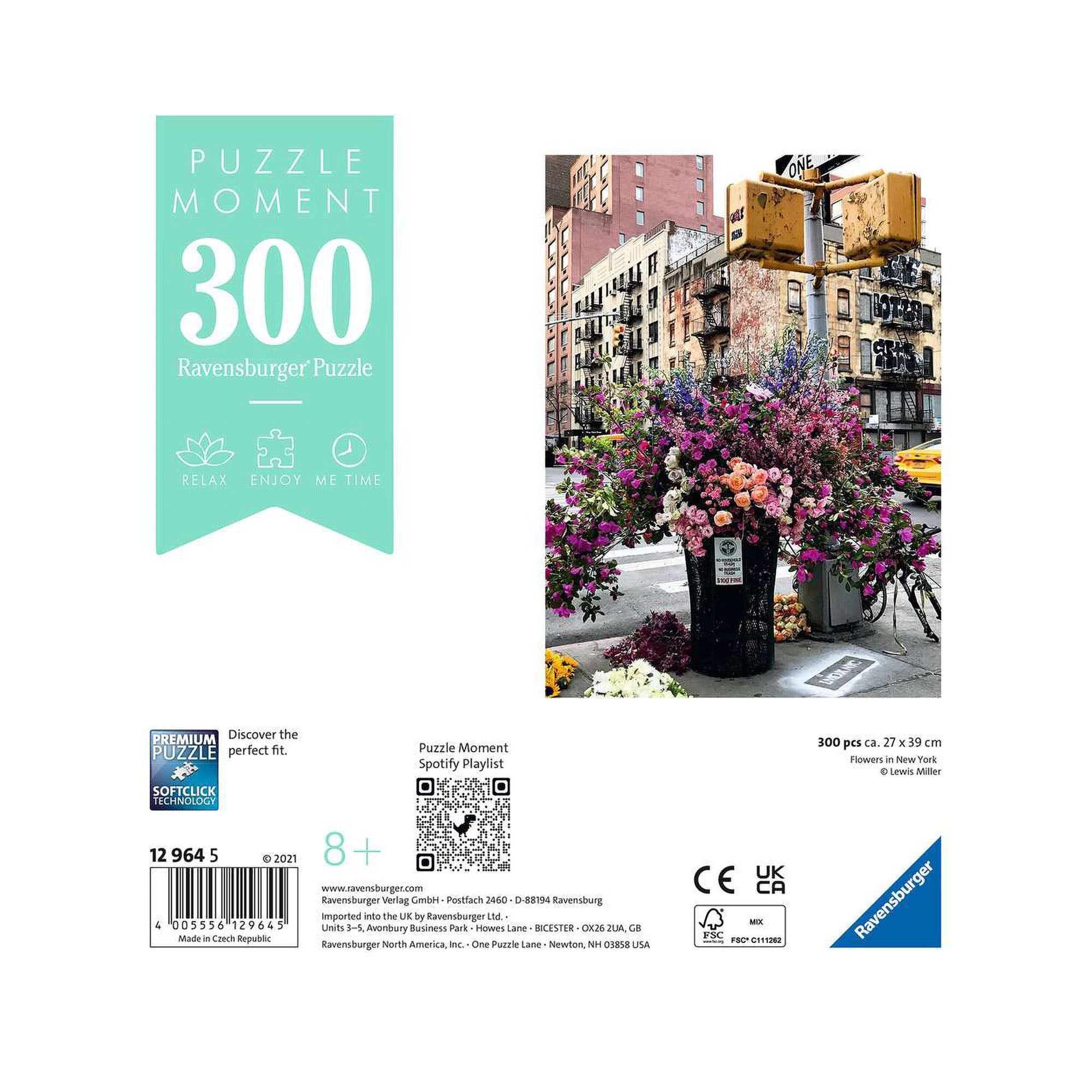Enchanting 300-Piece New York Flowers Puzzle