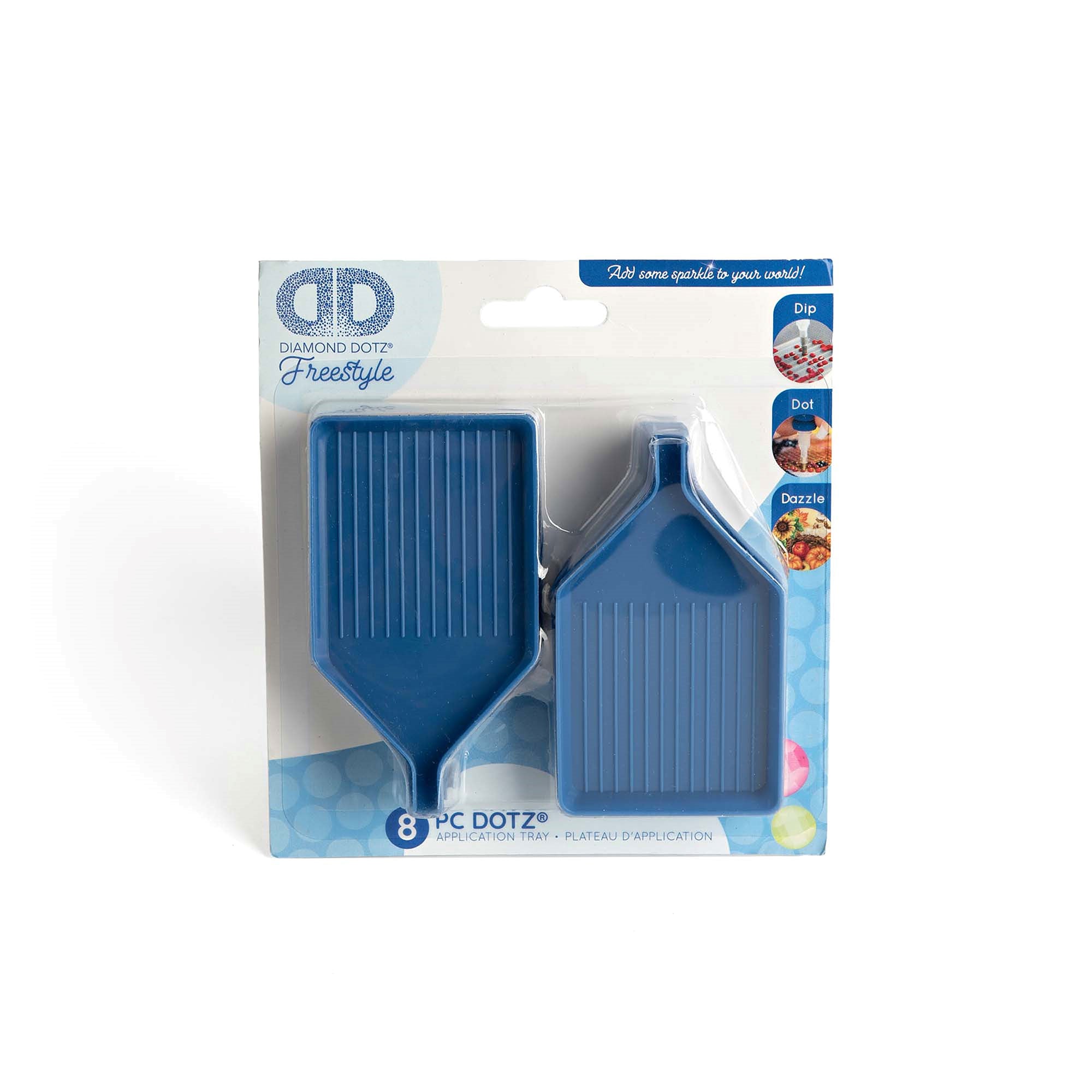 8-Pack Diamond Dotz Trays with Pouring Lip - Sparkle with Ease!