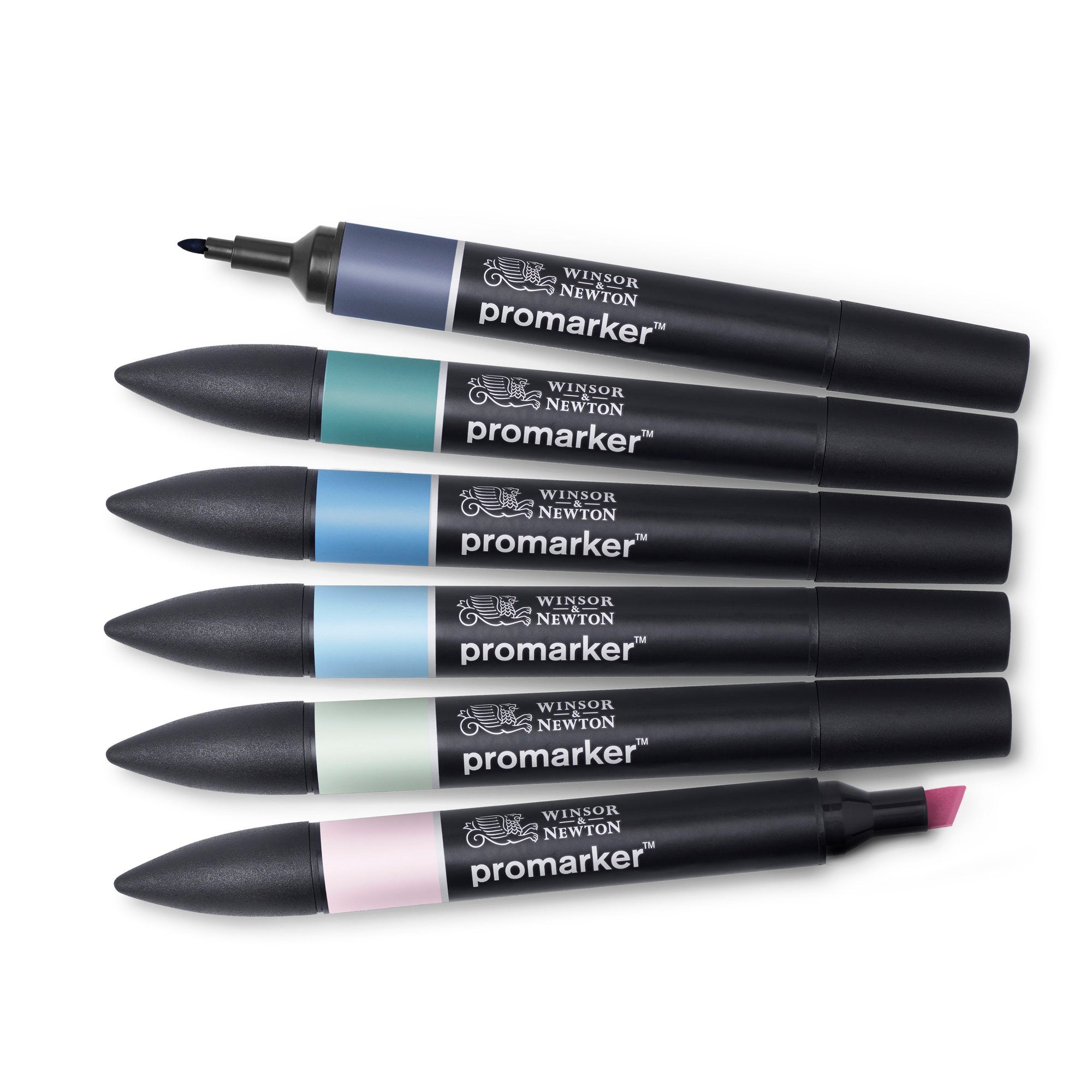 6-Piece Double-Tip Promarker Marker Set - Stunning Skyscape Tones