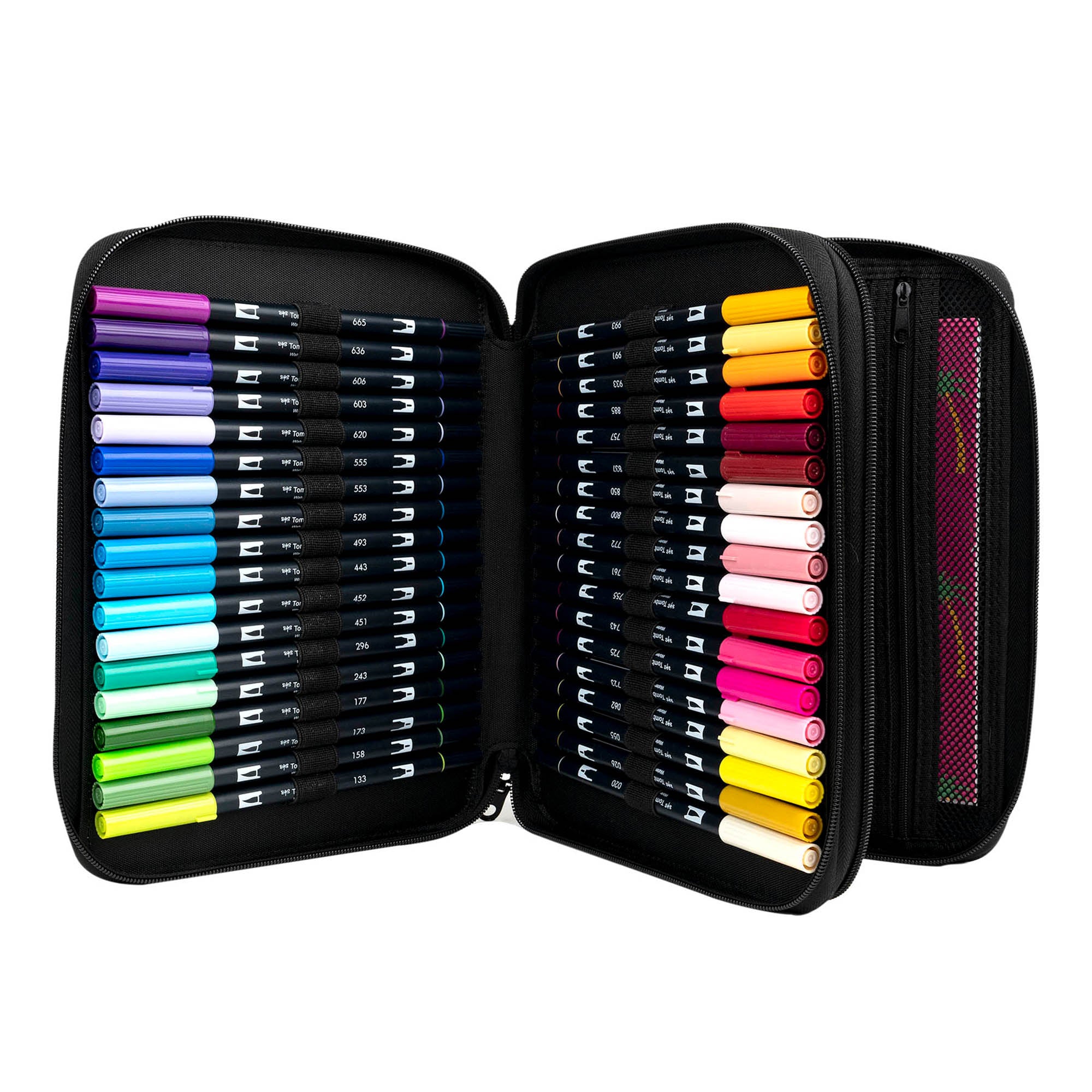 Tombow 54-Piece Dual Brush Marker Case Set - Unleash Your Creativity!