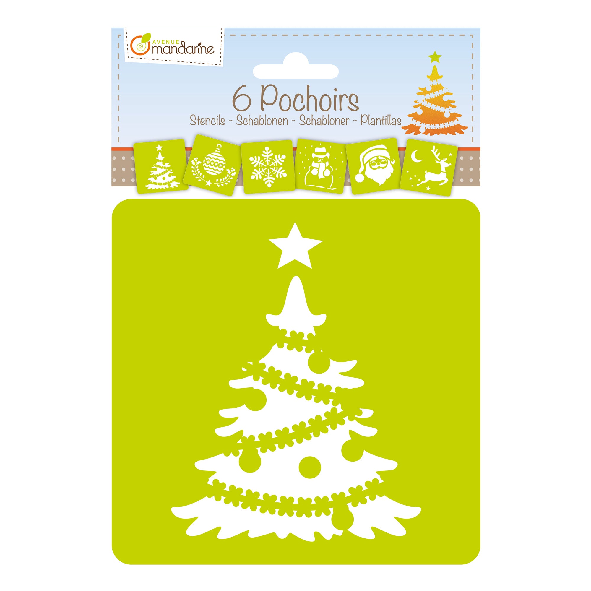 6-Pack Christmas Stencils - Unleash Your Creativity!