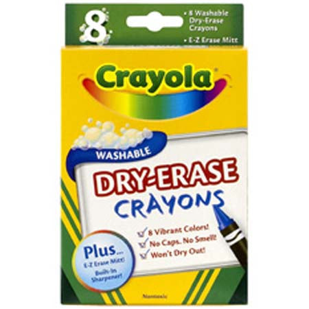 Awesome 8-Pack Washable Dry-Erase Crayons