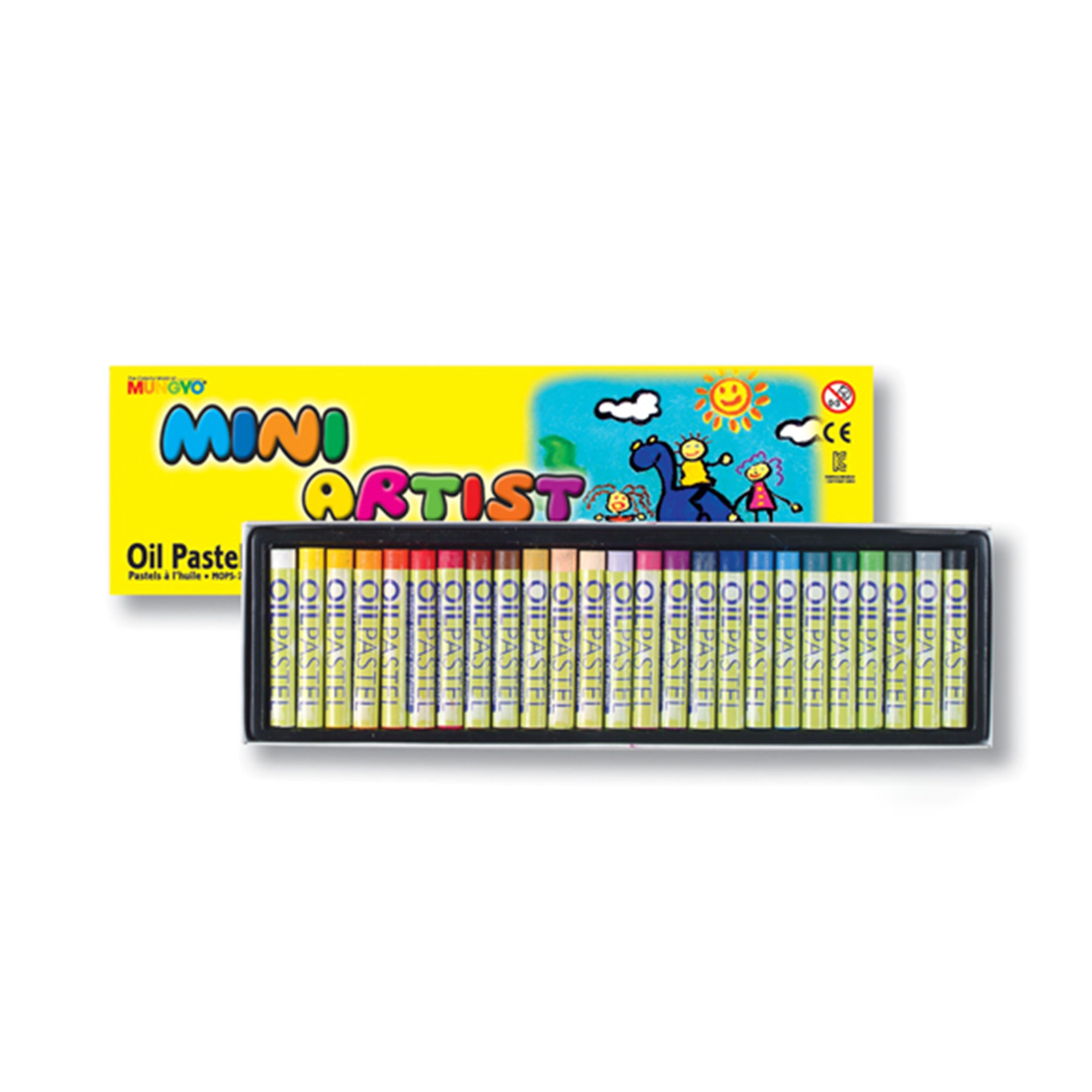 25-Piece Mini Oil Pastels Set for Artists