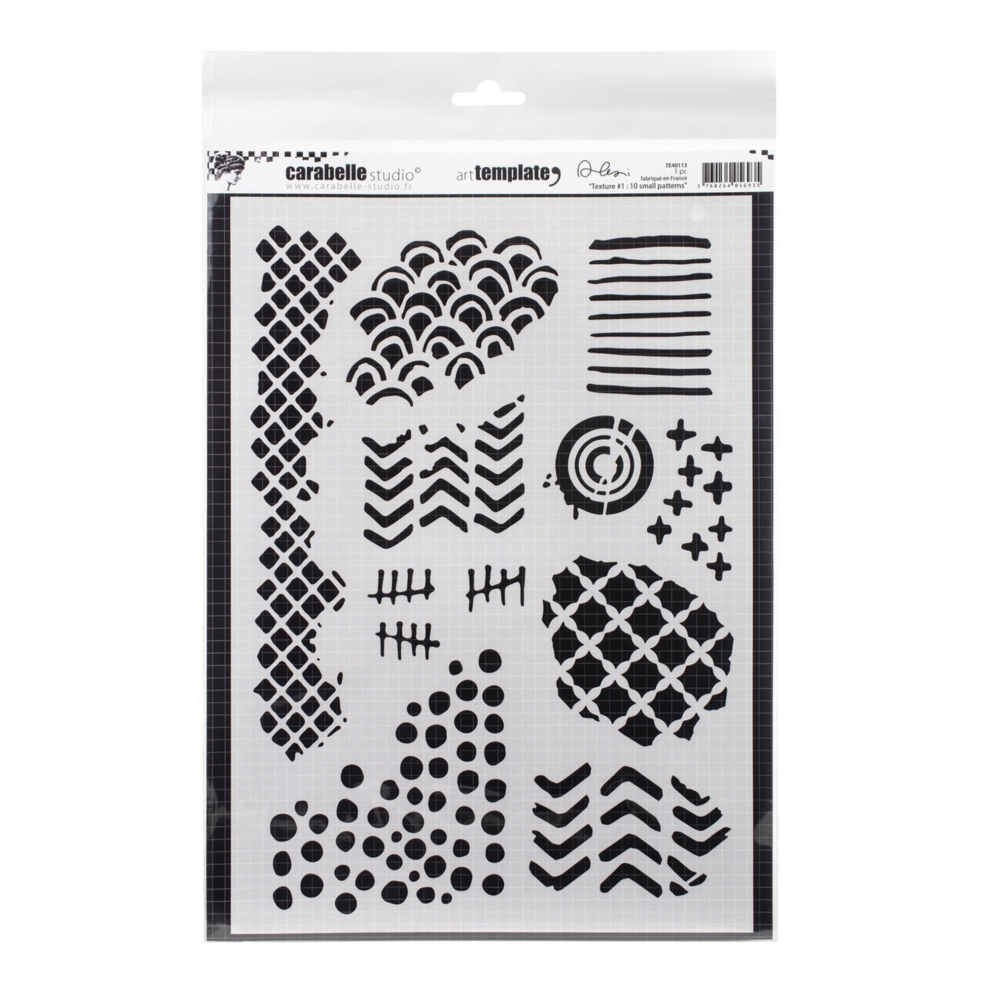 A4 Small Textures Stencil - Unleash Your Creativity!