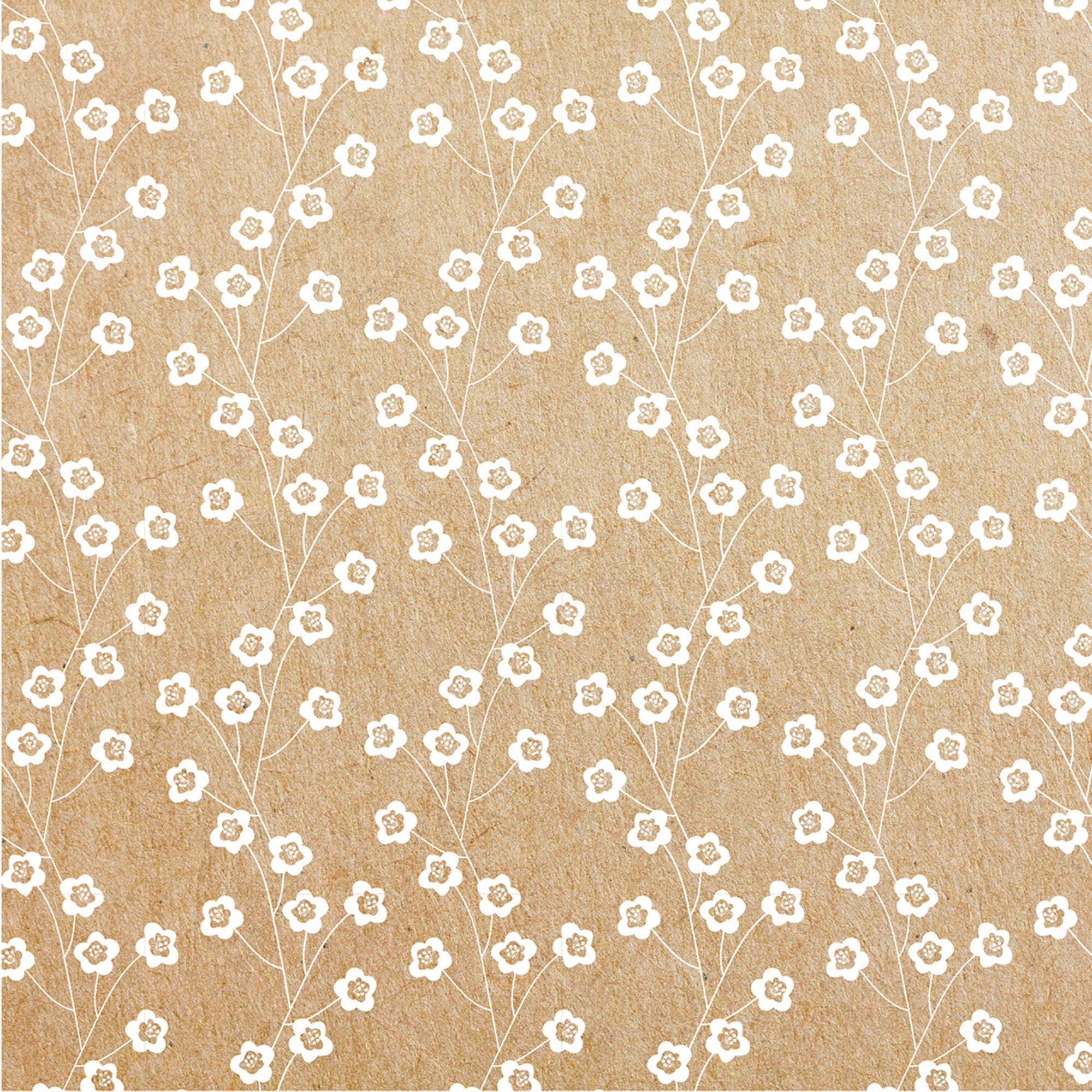 Enchanting Floral Kraft A4 Printer Paper Pad