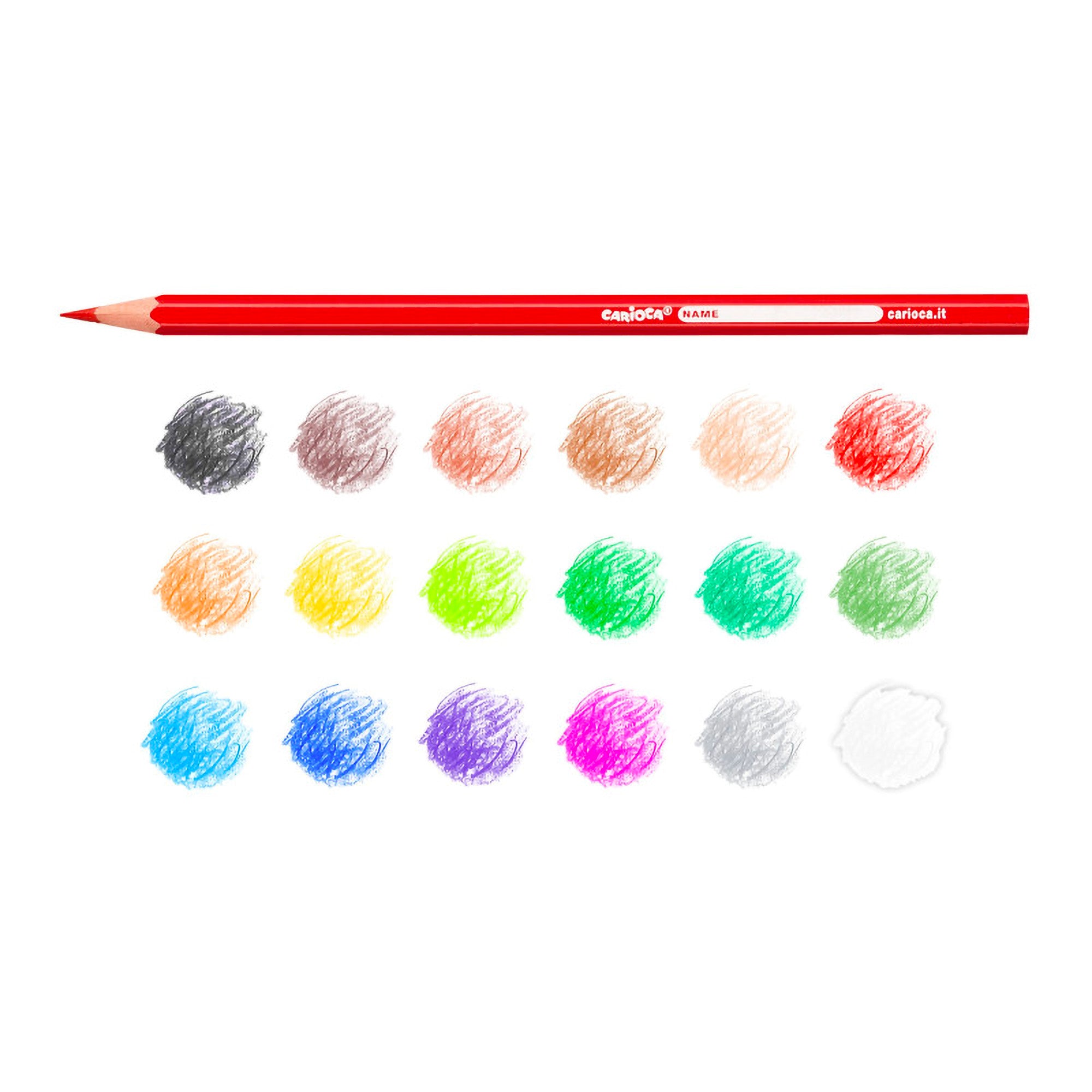 18-Piece Colorful Coloured Pencils Set