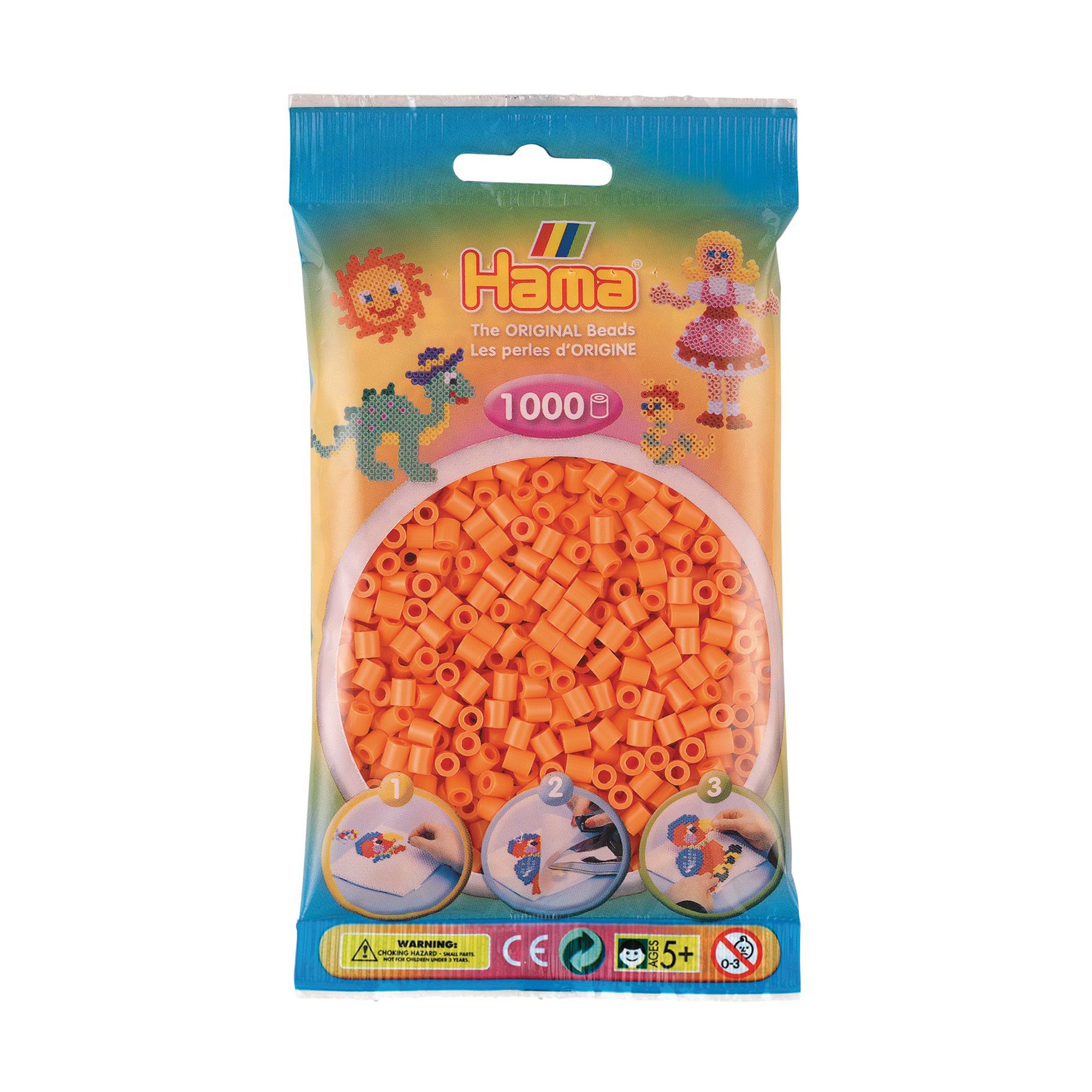 Hama Midi Beads - Apricot - 1000 Pack: Unleash Your Creativity!