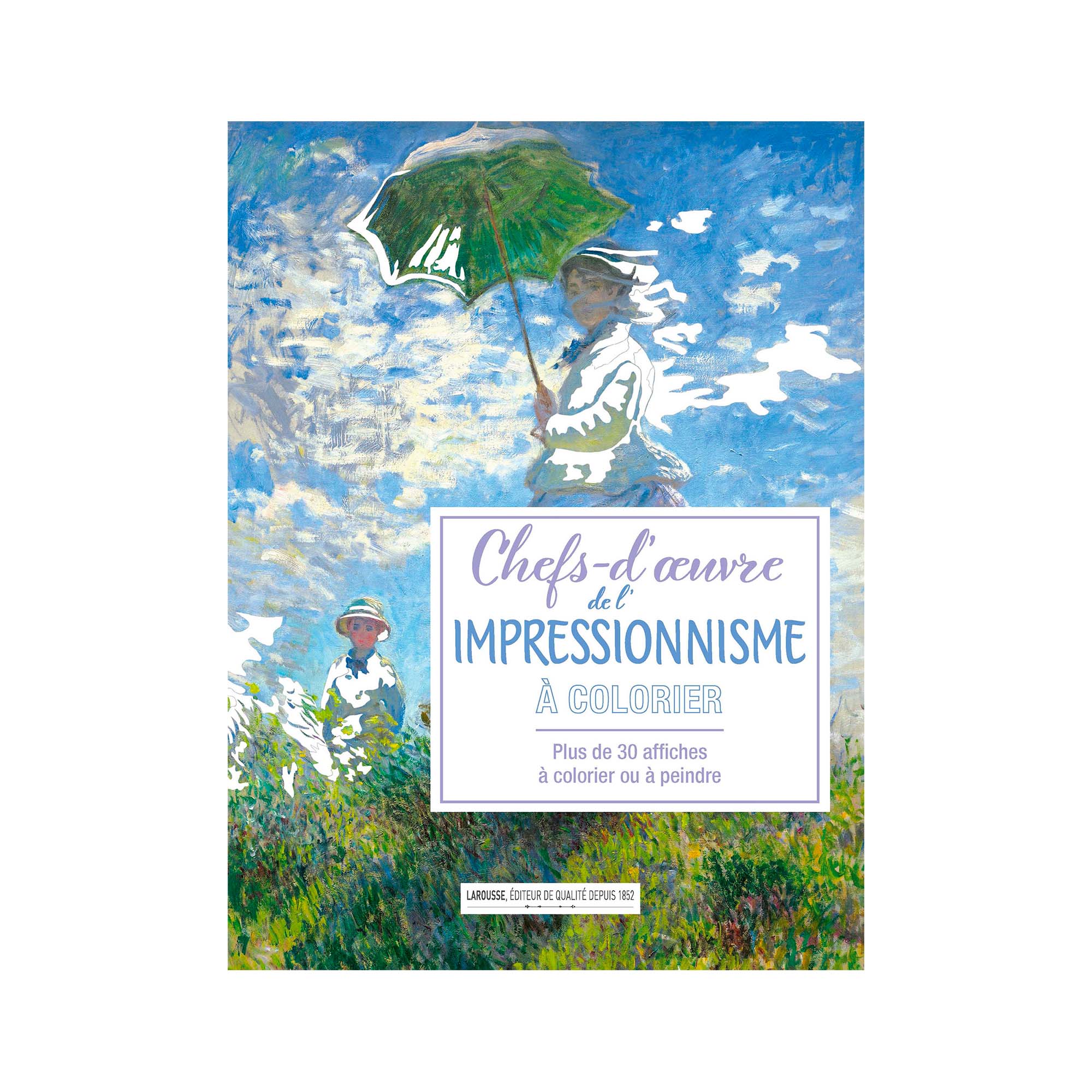 Color-In Impressionist Masterpieces Posters - French Edition