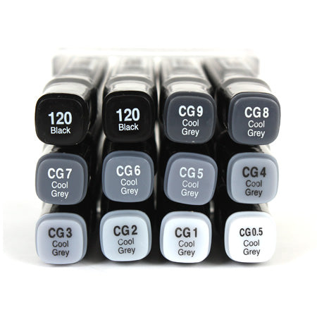 Awesome 12-Piece Touch Twin Marker Set in Cool Grey