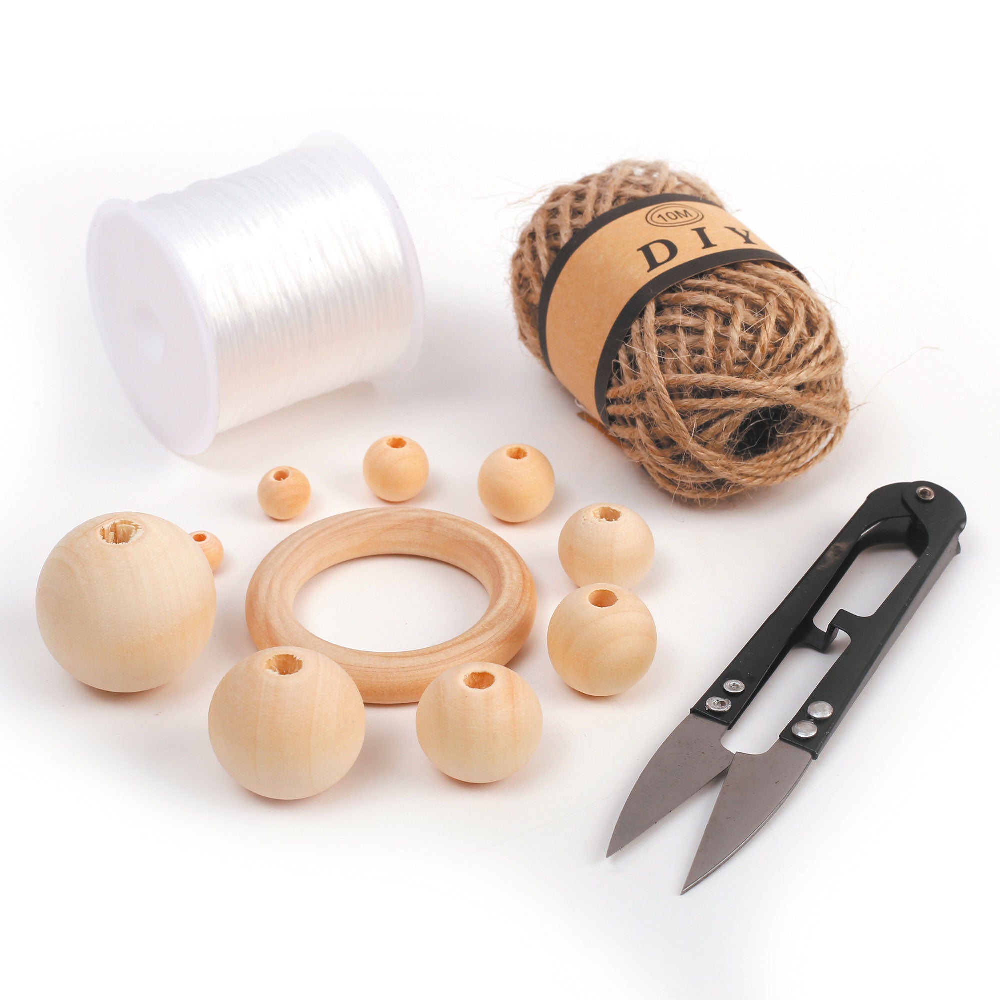 Amazing 747-Piece Wooden Bead Craft Set