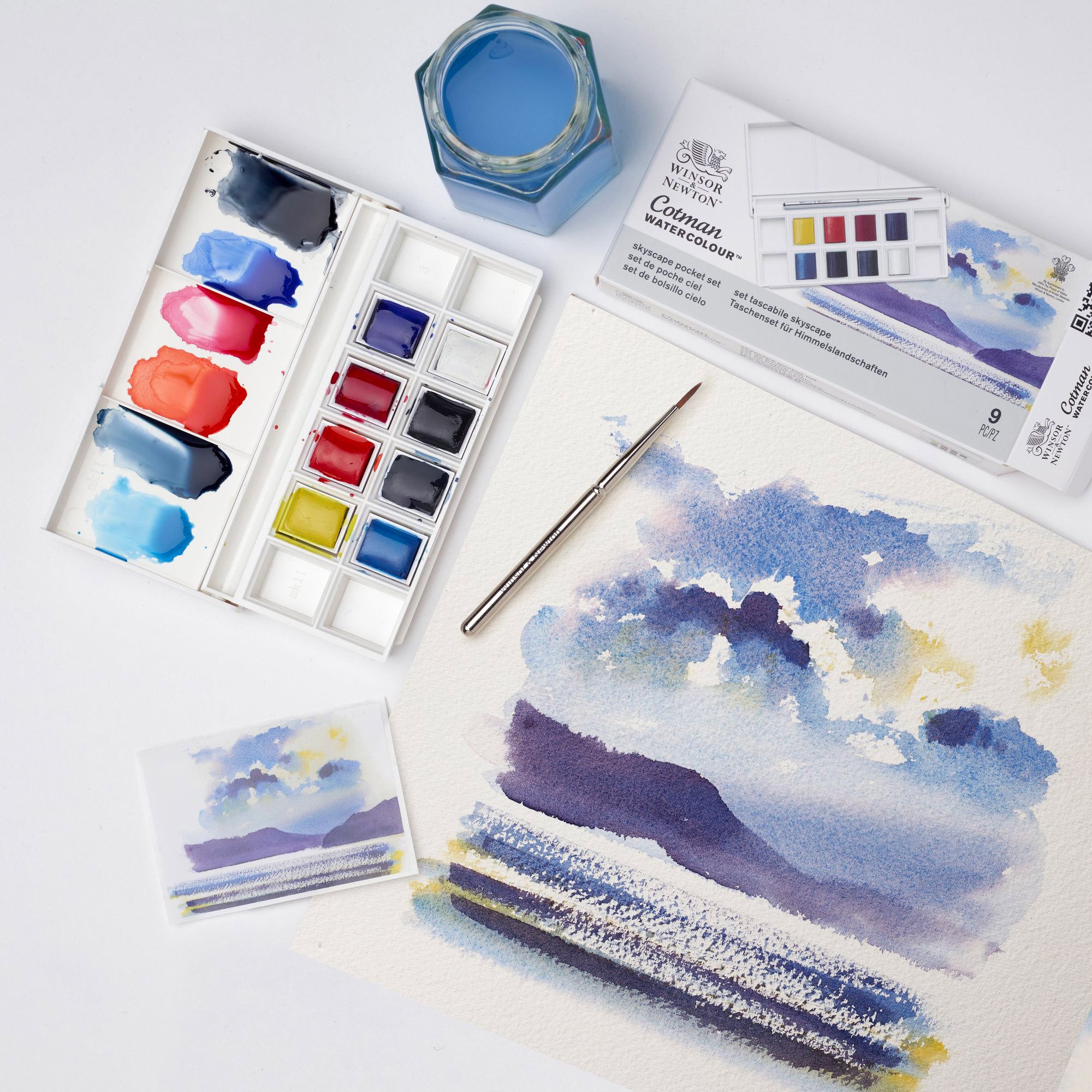 Cotman Watercolour Pocket Set - Stunning Skyscape
