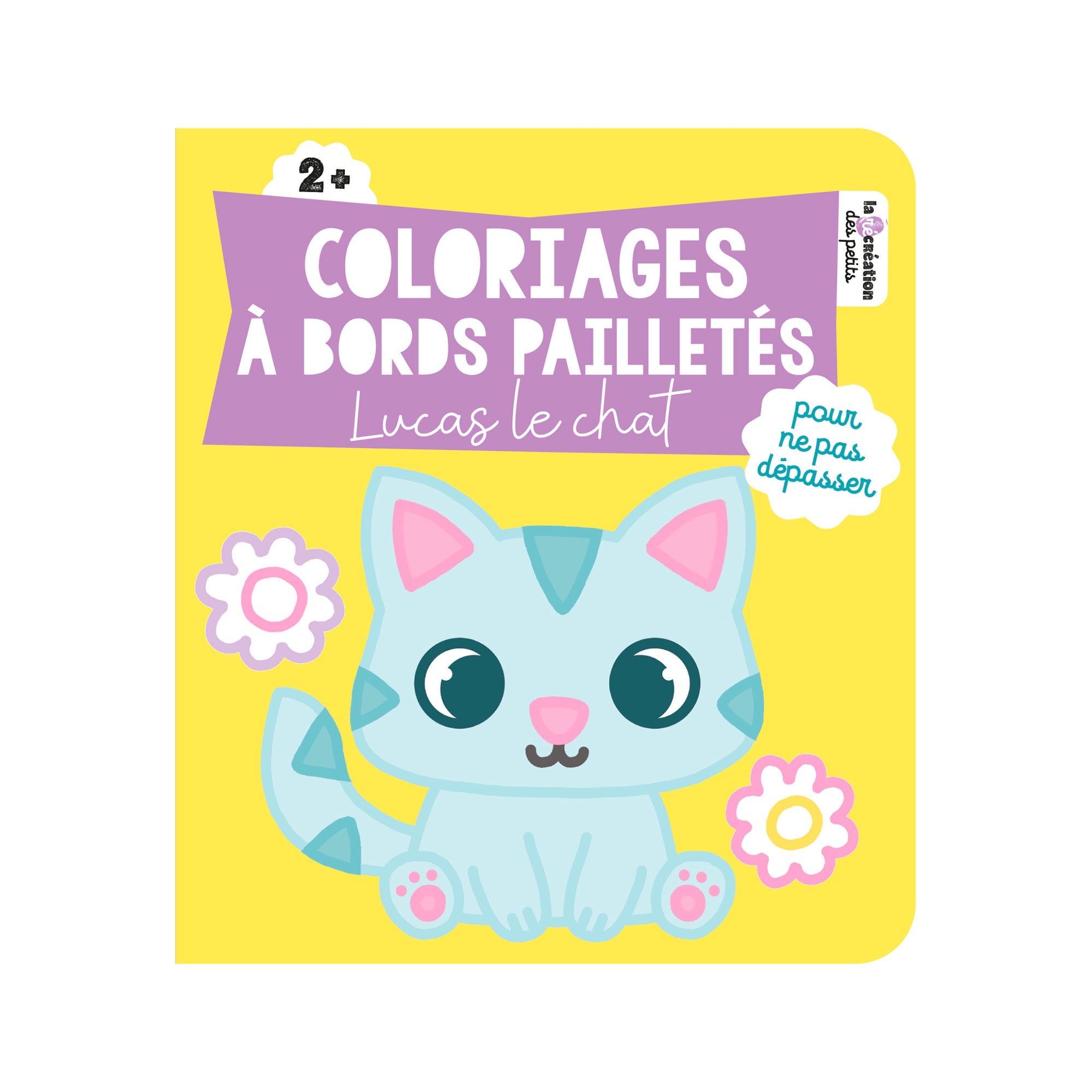 Glitter-Edged Coloring Book: Lucas the Cat - French Edition