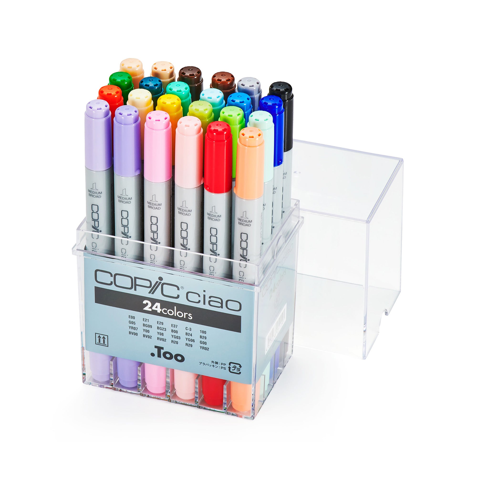 Copic Ciao Markers: 24-Piece Starter Set for Creative Geniuses
