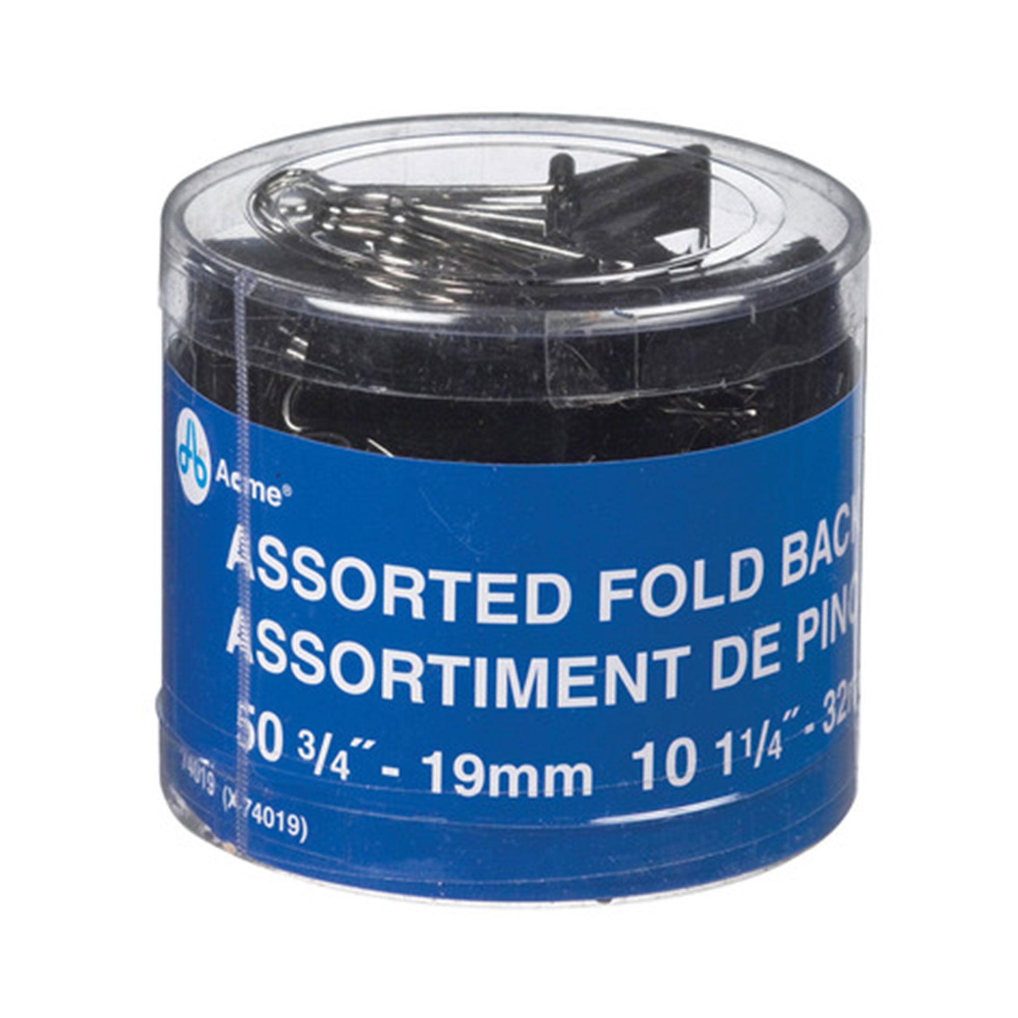 60-Pack Assorted Sizes Black Fold Back Clips - A Must-Have for Offices!