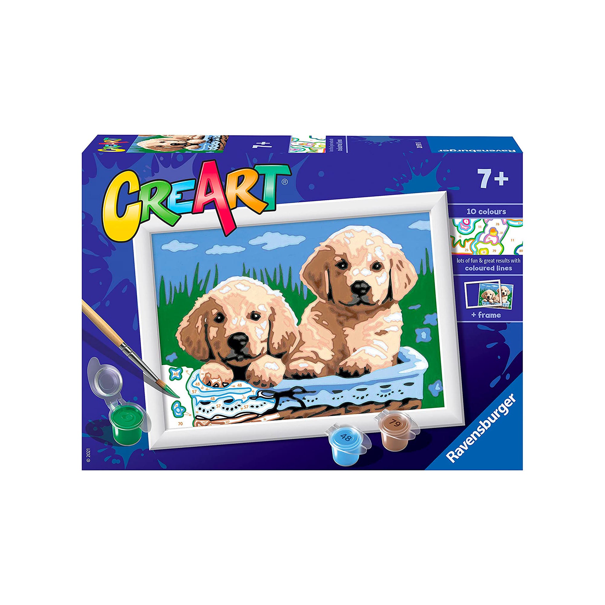 CreArt Kids' Enchanting Puppy Paint by Number Kit