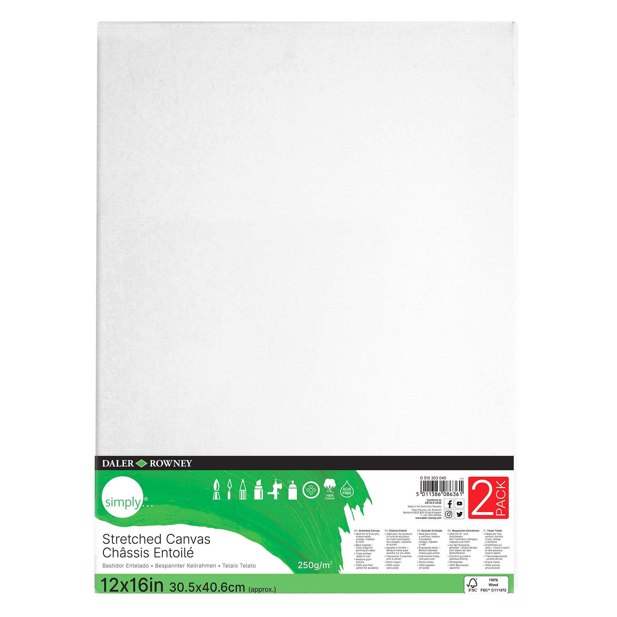 Grab This 2-Pack of Simply Canvases - 14 X 18 Inches!
