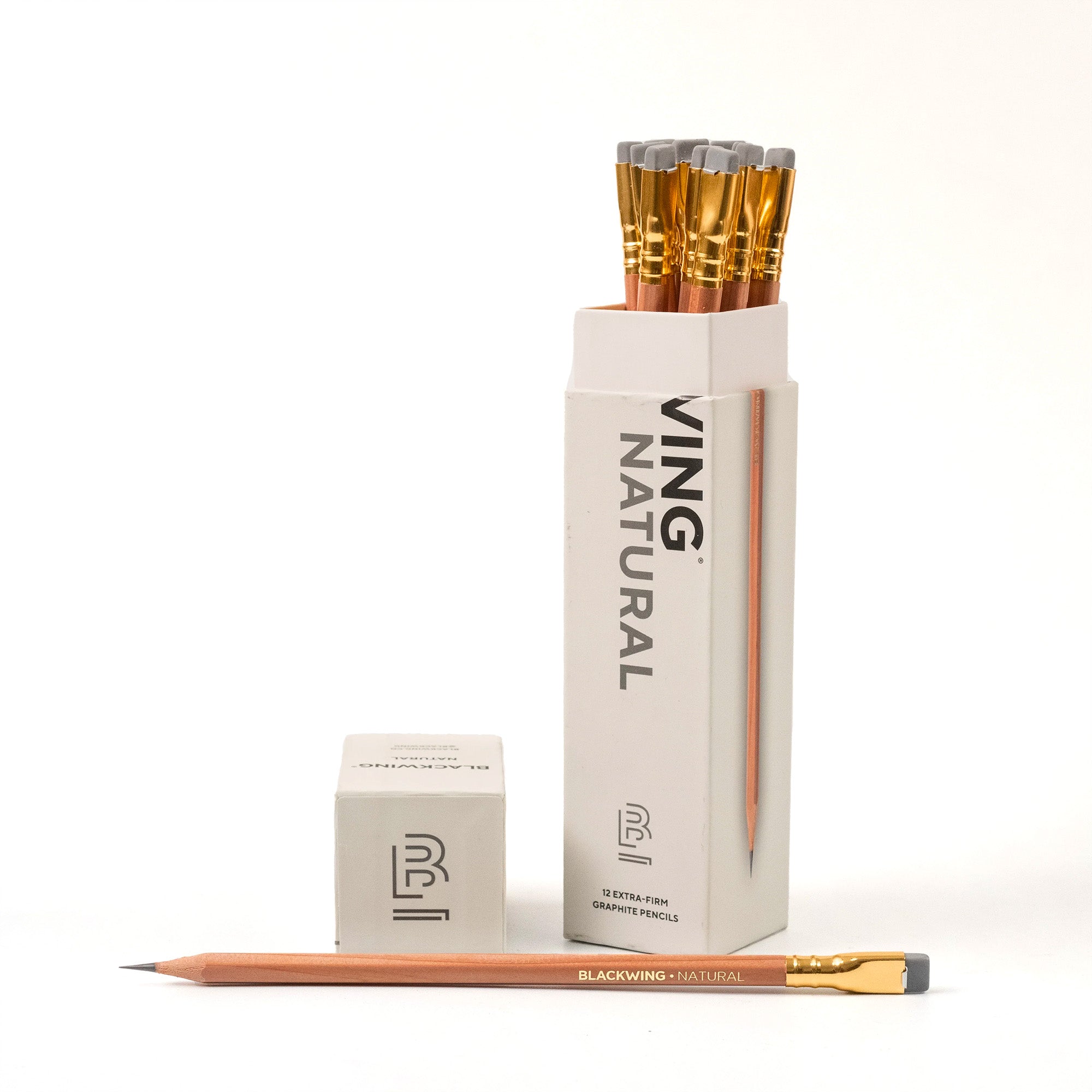 12-Pack Blackwing Natural Extra-Firm Graphite Pencils - Ideal for Long Writing Sessions!