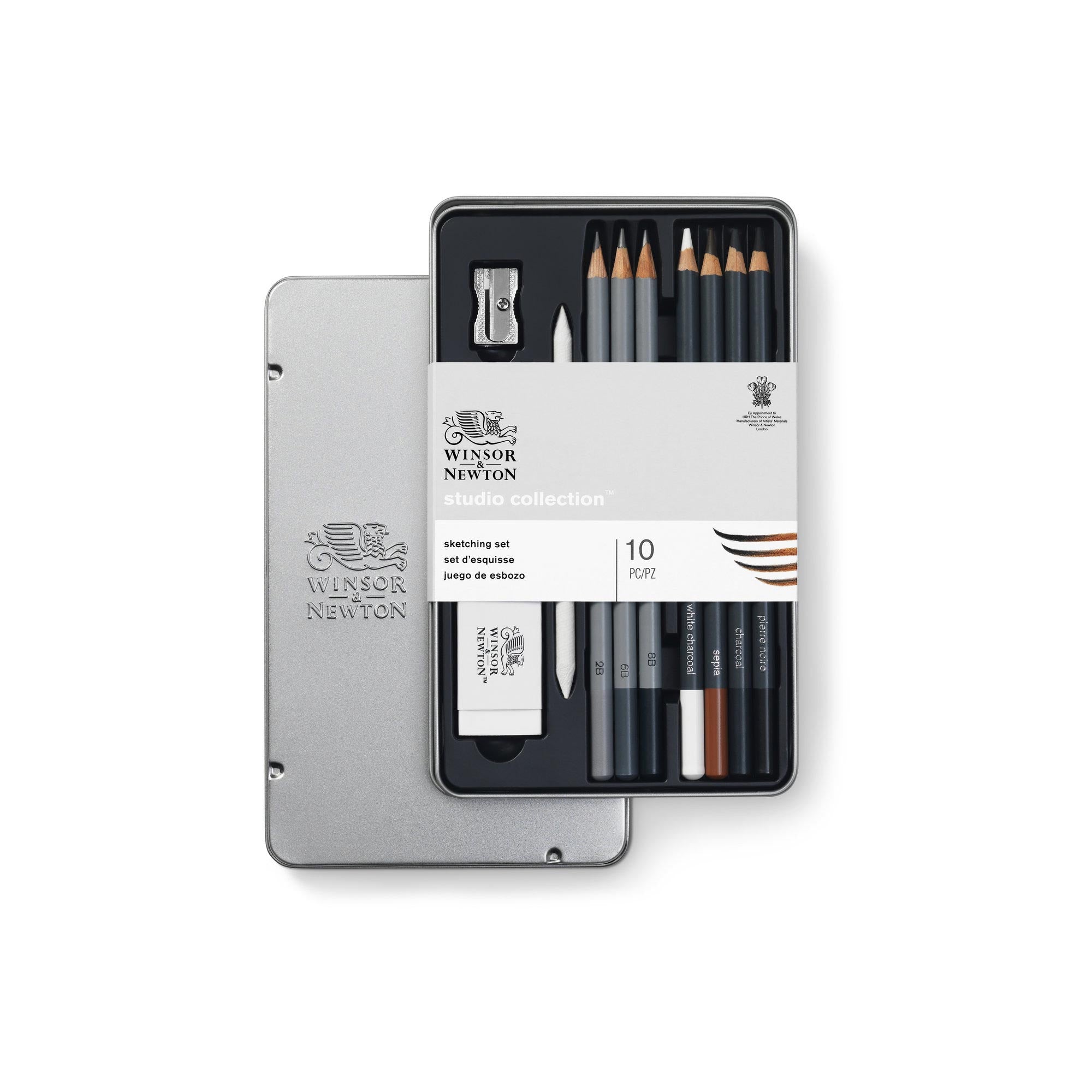 Winsor & Newton 10-Piece Premium Studio Sketching Set