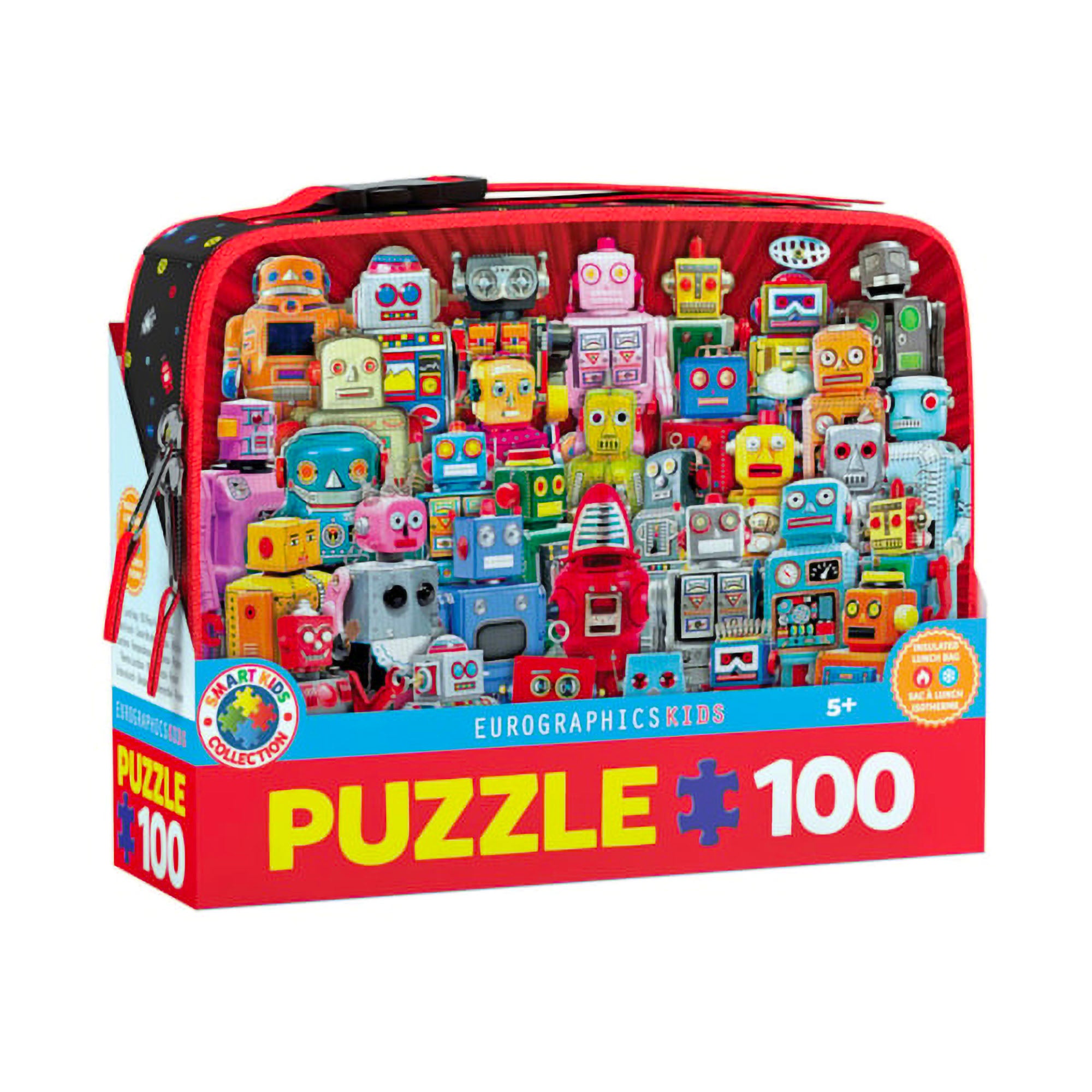 Robots 100-Piece Puzzle Lunch Box - A Magical Gift for Kids