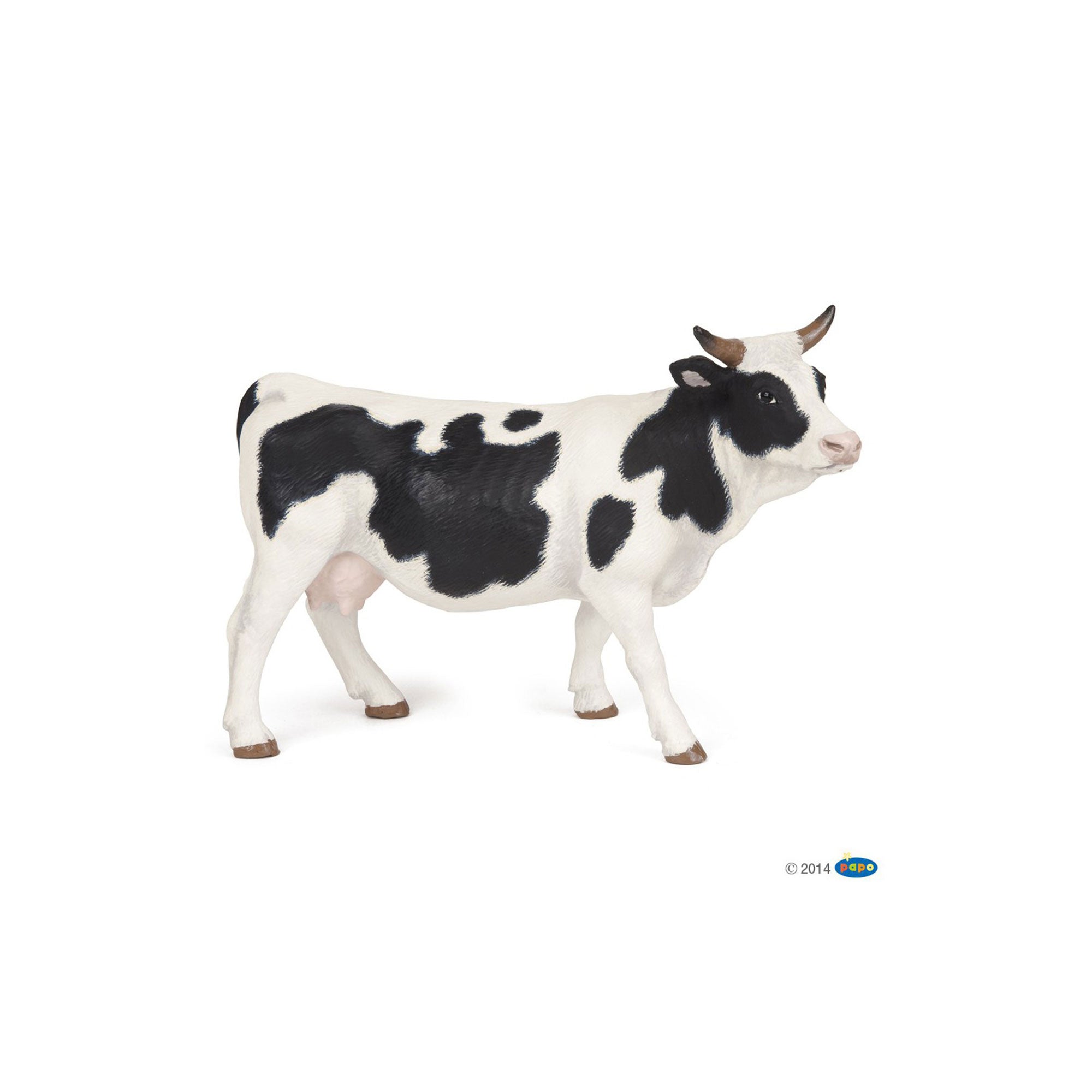 PAPO Realistic Black & White Cow Animal Figurine - A Must - Have Toy!