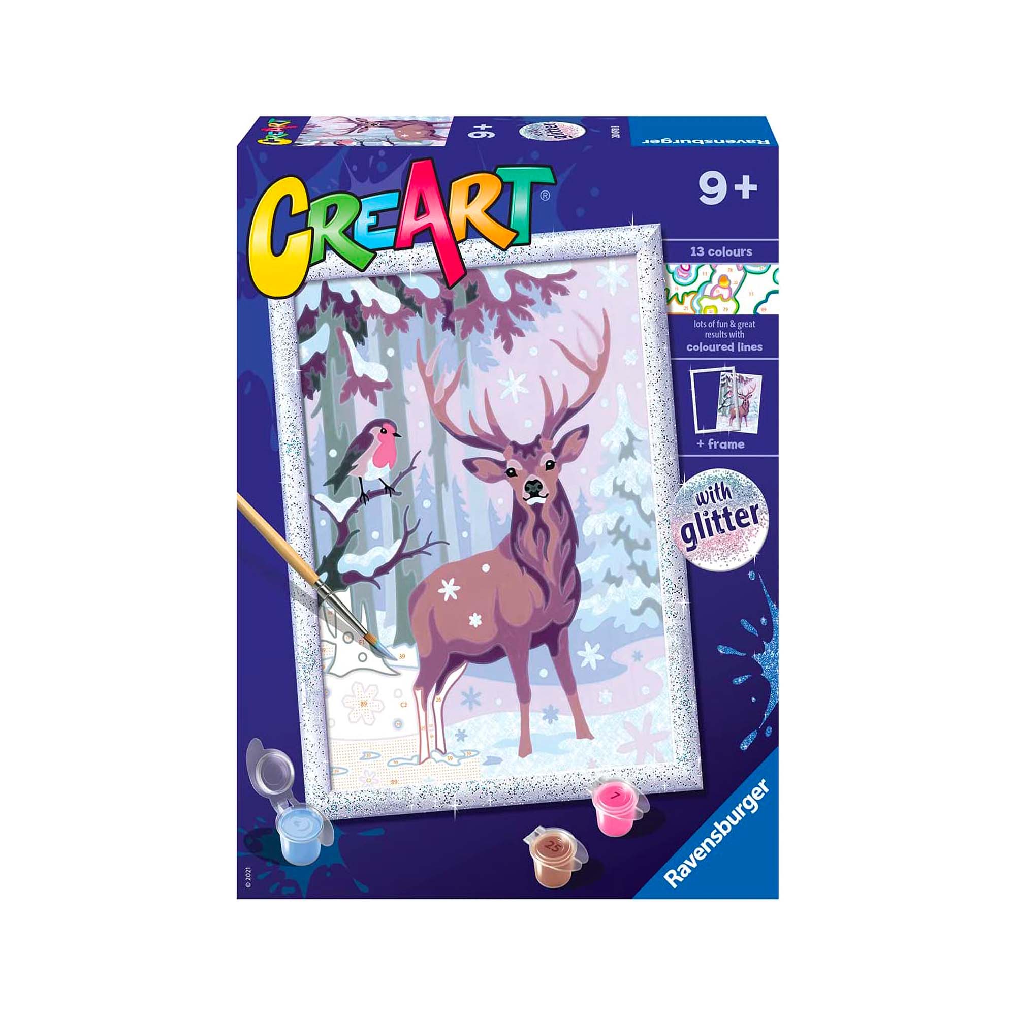 CreArt Kids Festive Friends Paint by Number Kit - Unleash Your Inner Artist!