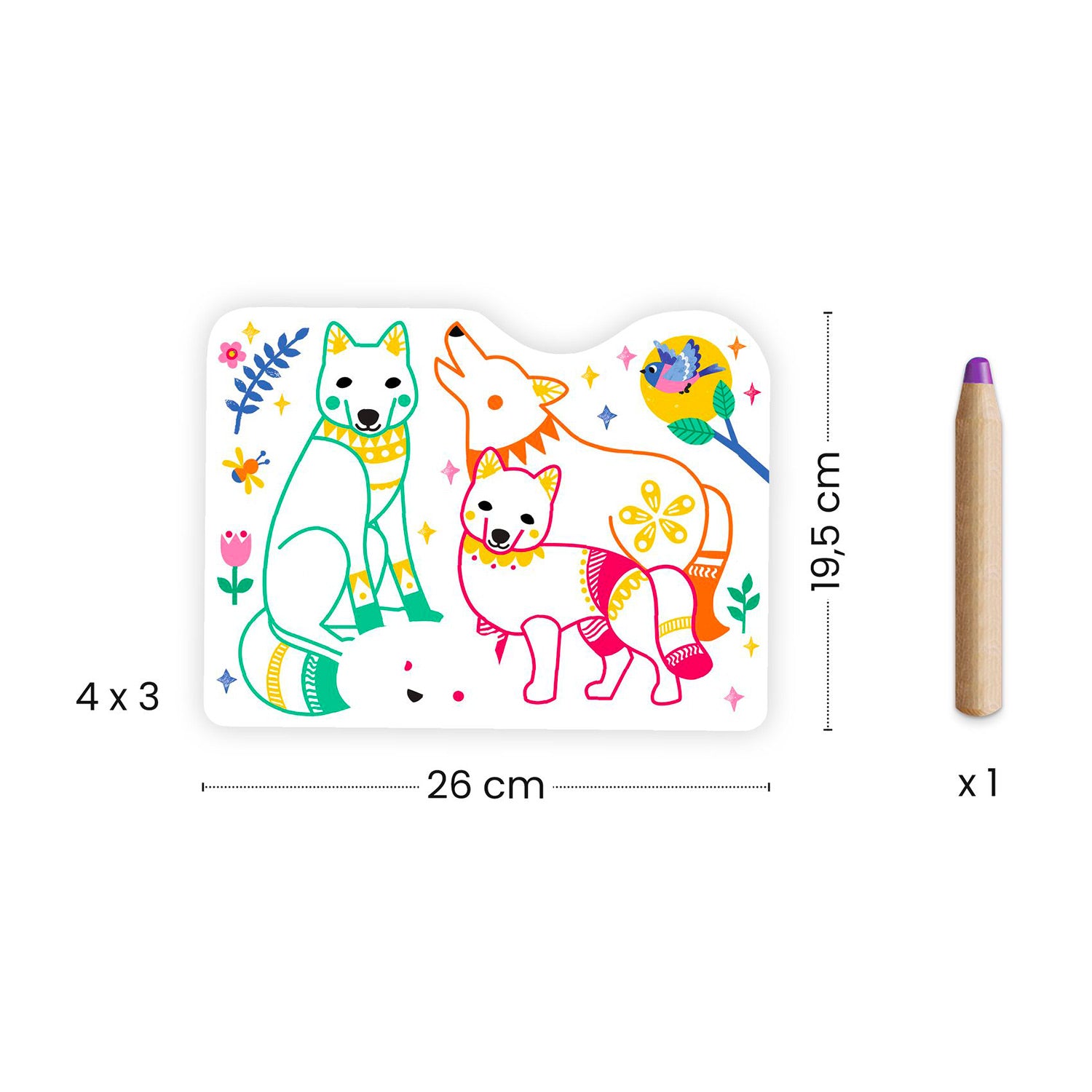 Magical Forest Families Colour Reveal Pictures