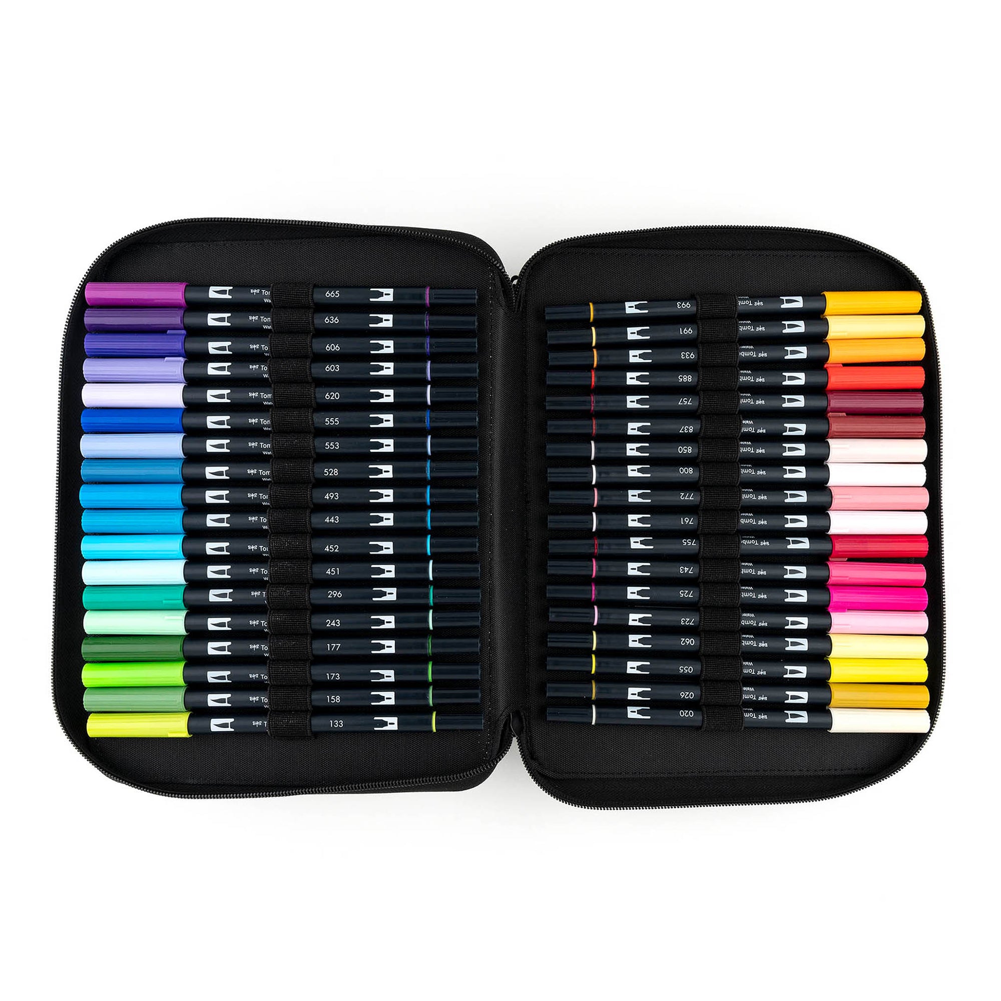 Tombow 54-Piece Dual Brush Marker Case Set - Unleash Your Creativity!