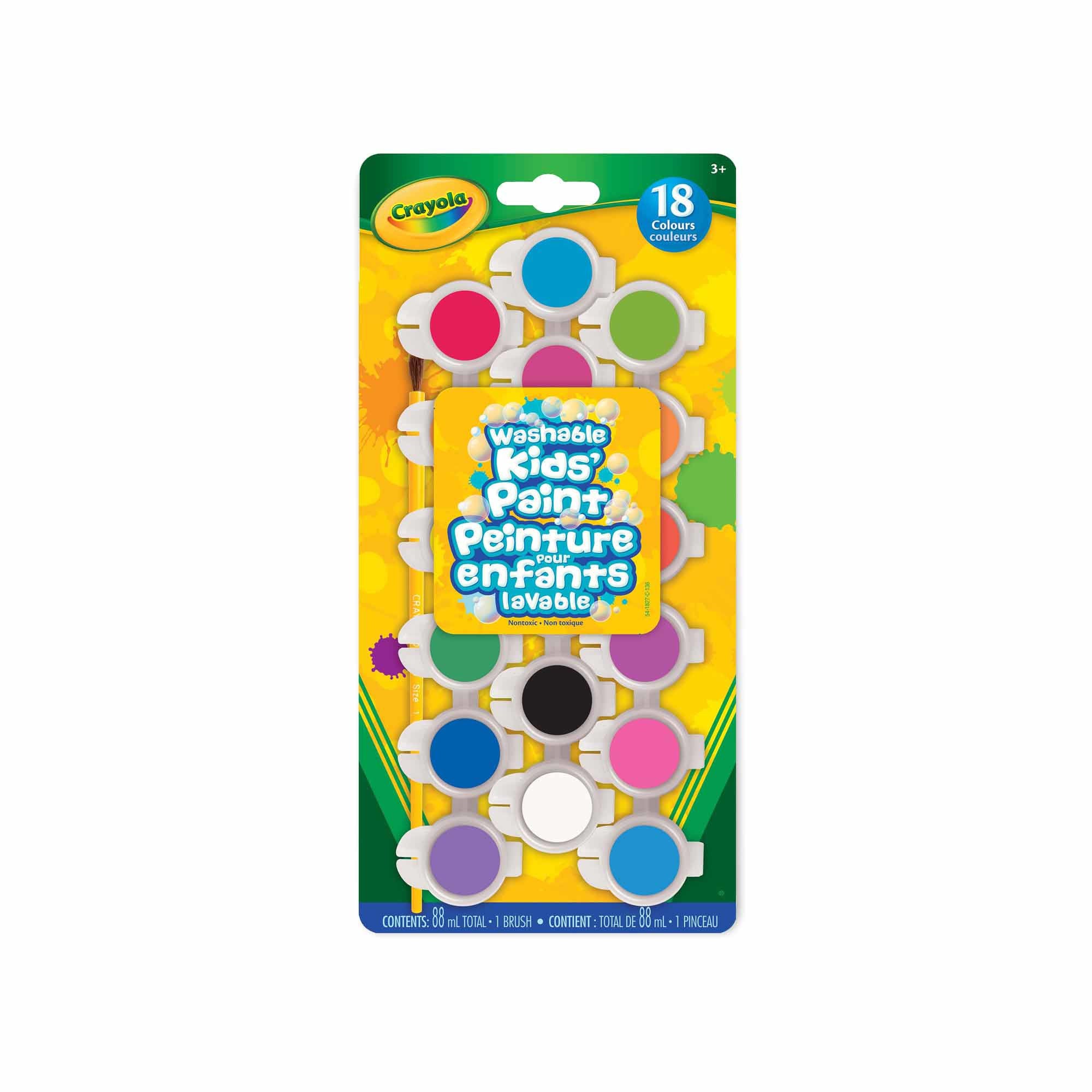 18-Color Washable Kids' Painting Kit - Unleash Creativity!