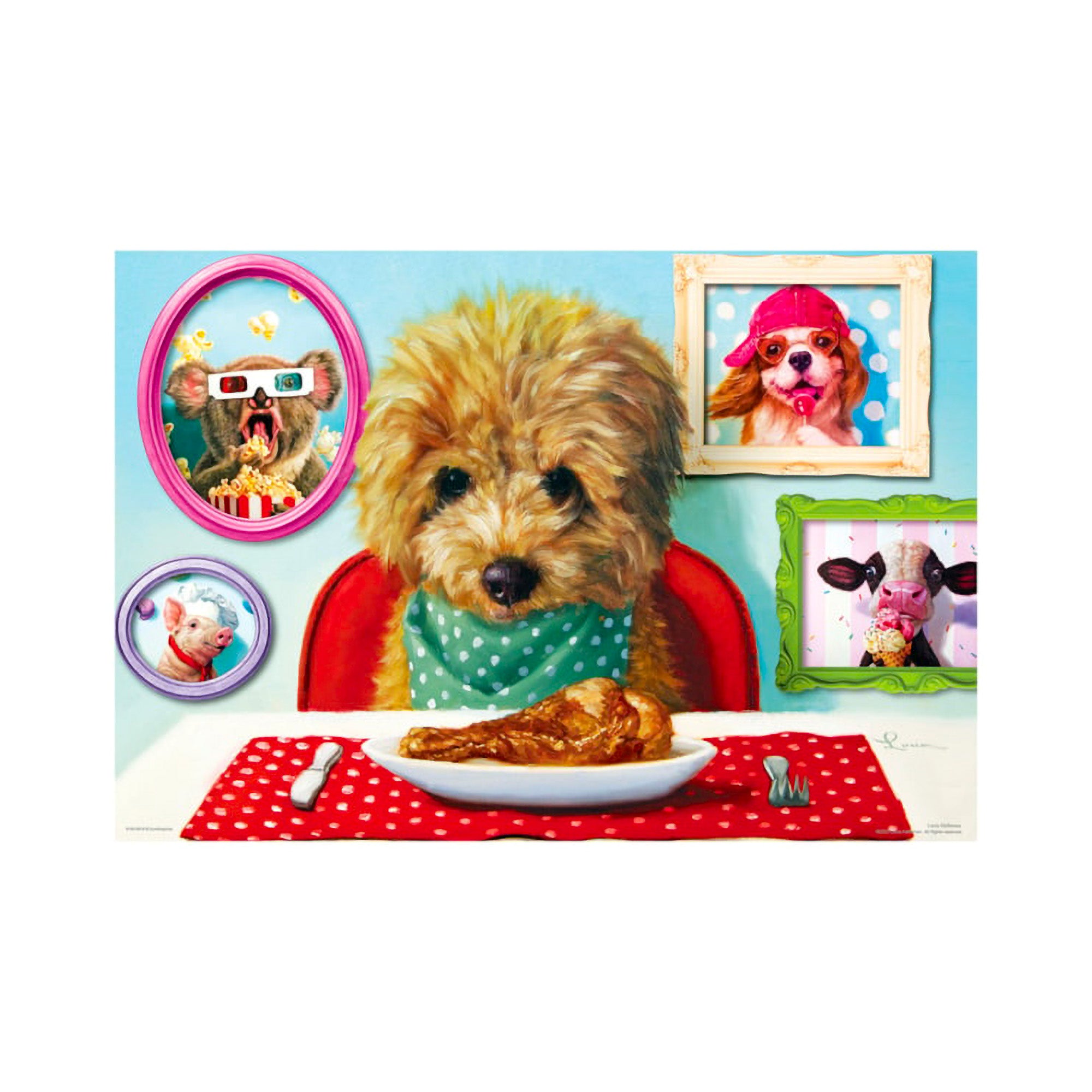 Delightful 100-Piece Puzzle Lunch Box - Dinner Time