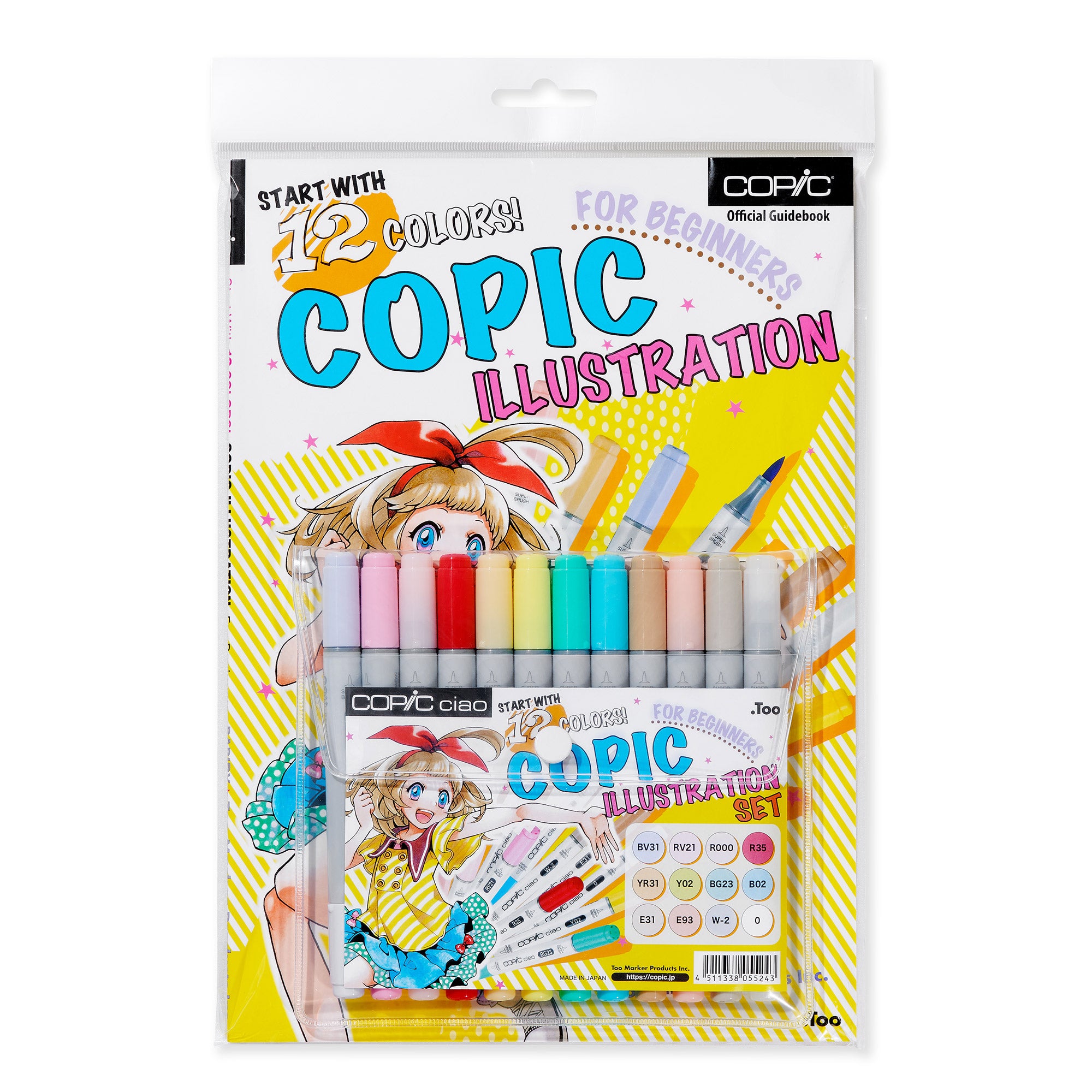 Copic Ciao Markers - 12-Colour Illustration Set: Unleash Your Creativity!