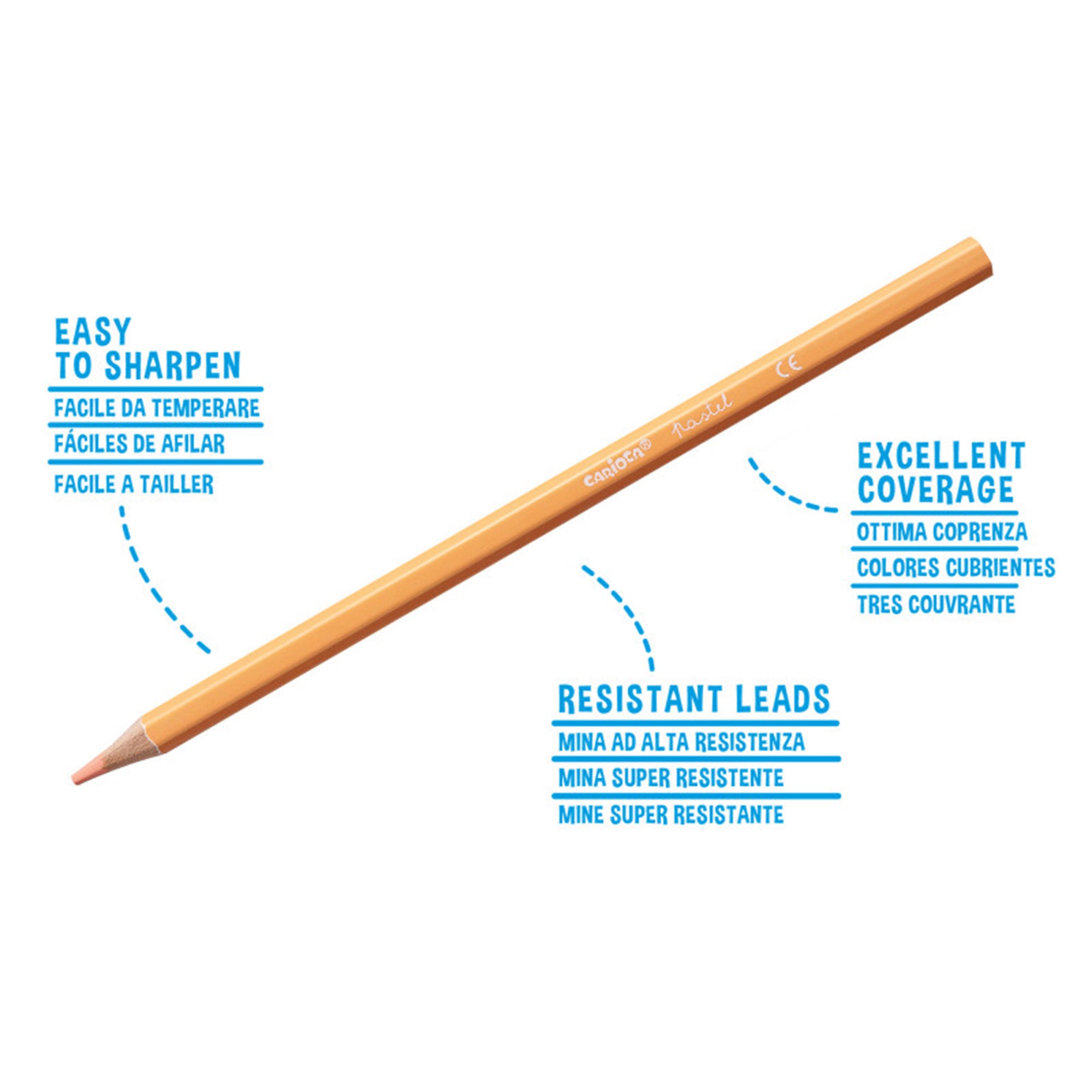 Carioca 24-Pack Pastel Coloured Pencils - Unleash Your Creativity!
