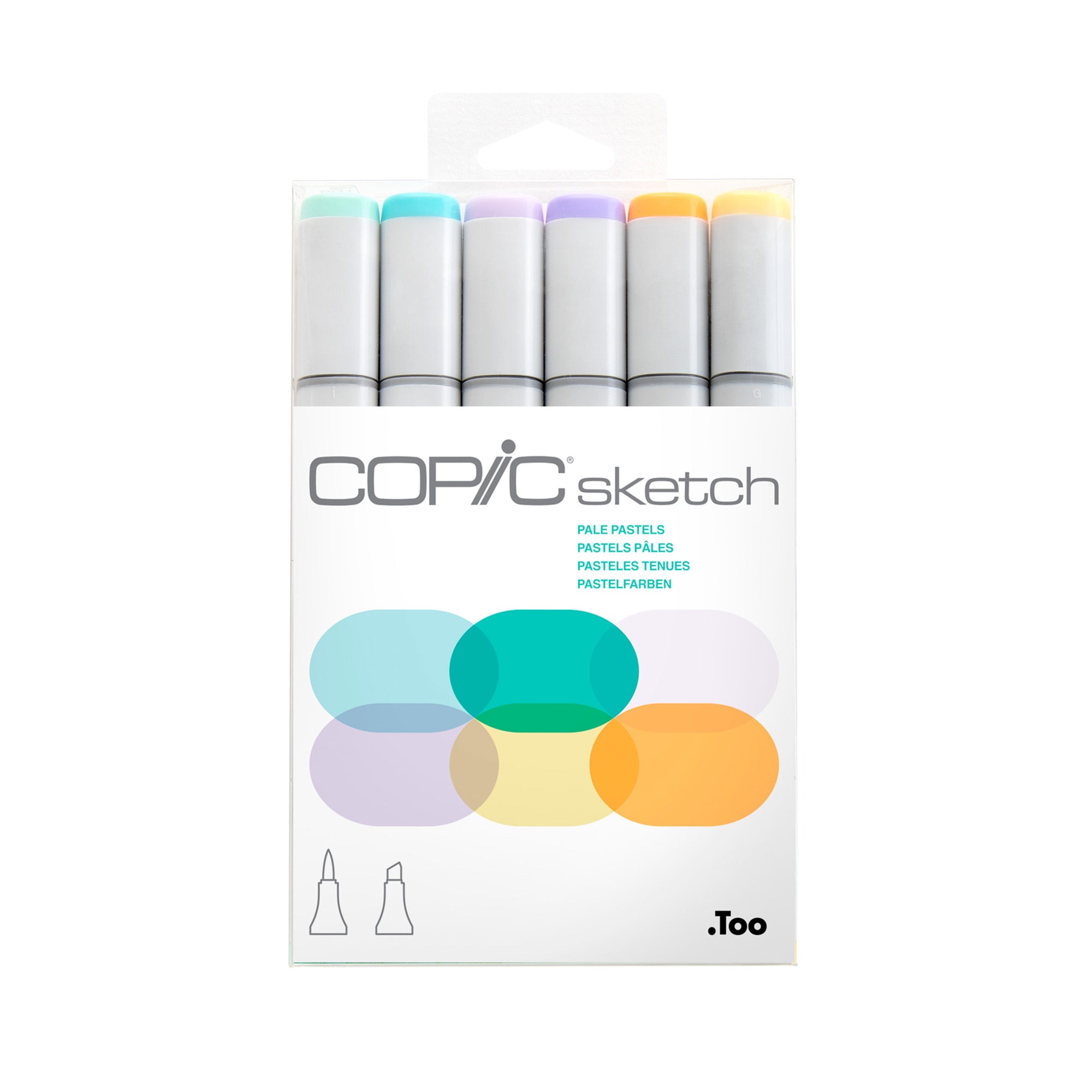 Gorgeous 6-Pack Copic Sketch Pastel Markers