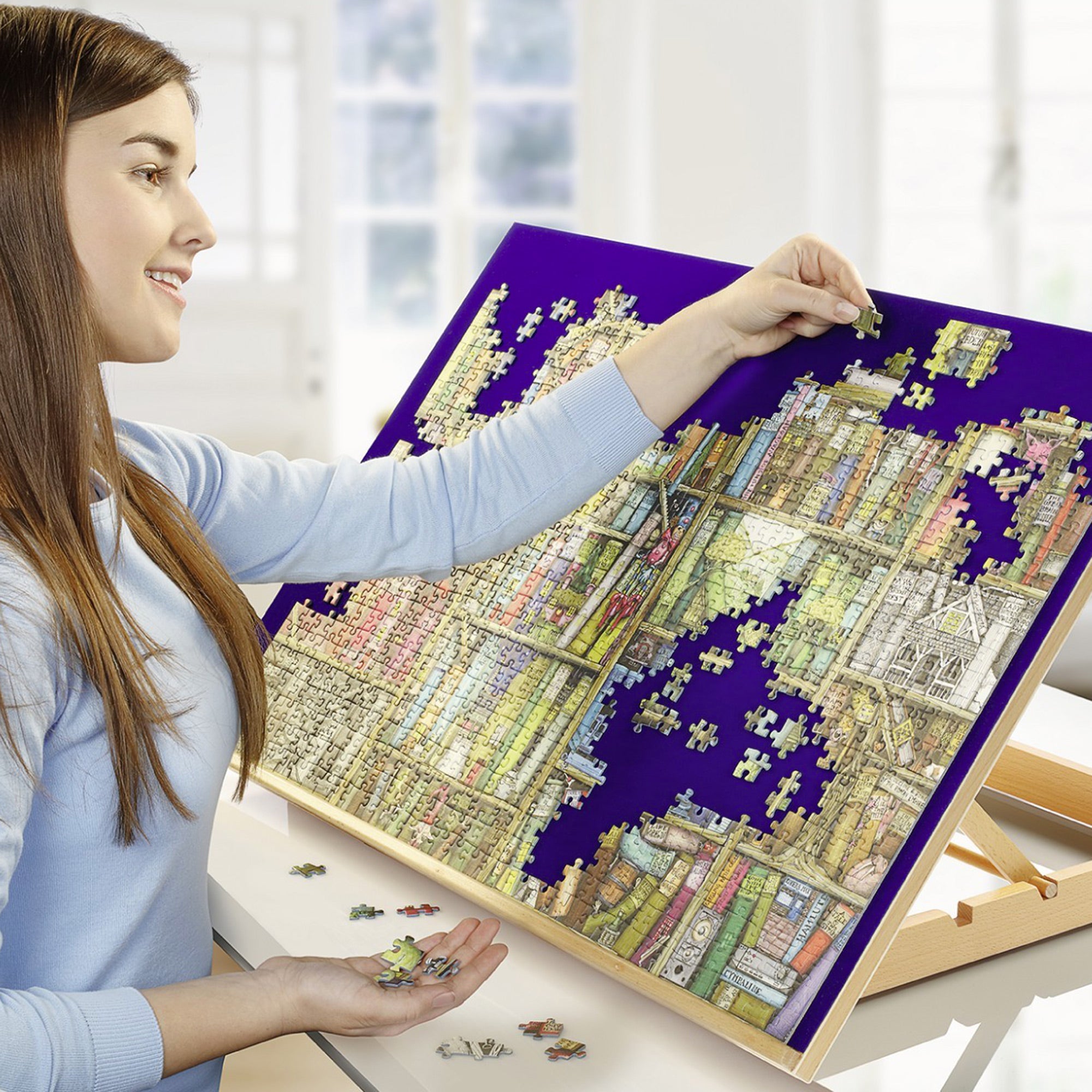 Premium Adjustable Wooden Puzzle Board - Your Ultimate Puzzle Companion