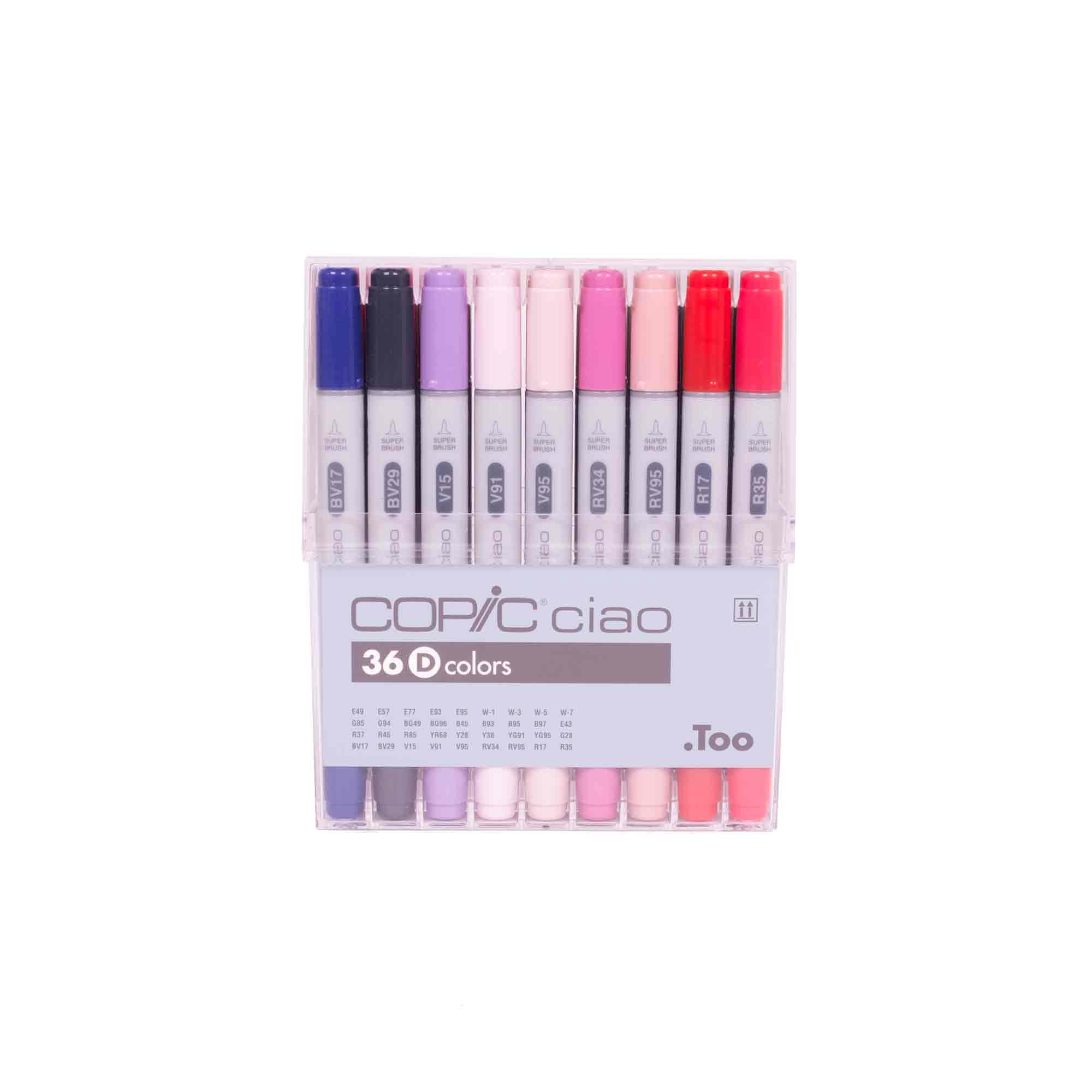 Copic Ciao Markers - Set D, 36 Vibrant Colours: A Must-Have for Creatives!