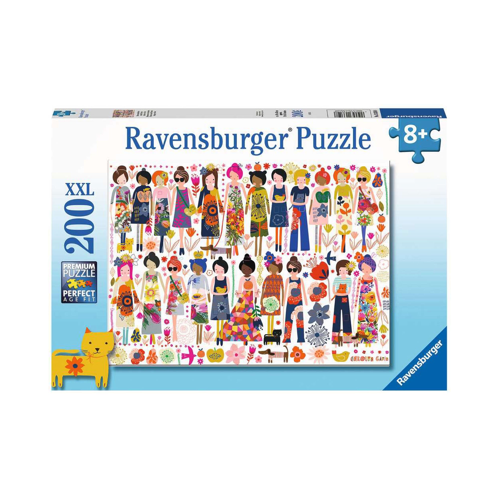 Ravensburger 200-Piece XXL Puzzle: Flowers & Friends - A Captivating Family Adventure!