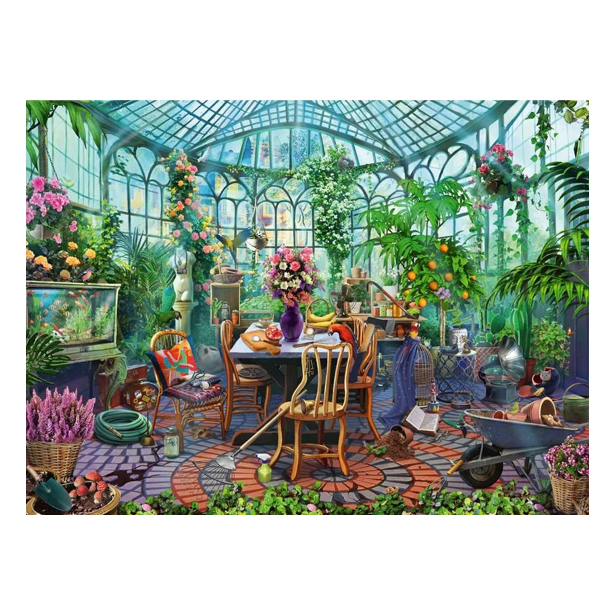 Enchanting 500-Piece Greenhouse Mornings Puzzle