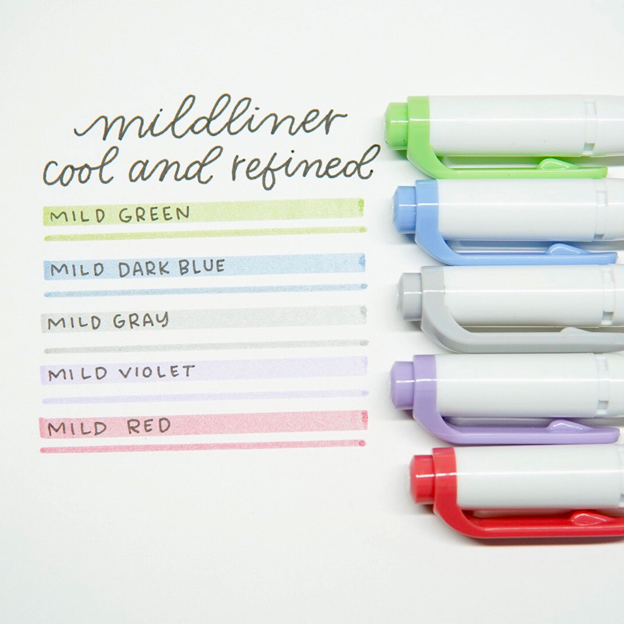 5-Pack Mildliner Creative Markers - Cool & Mild