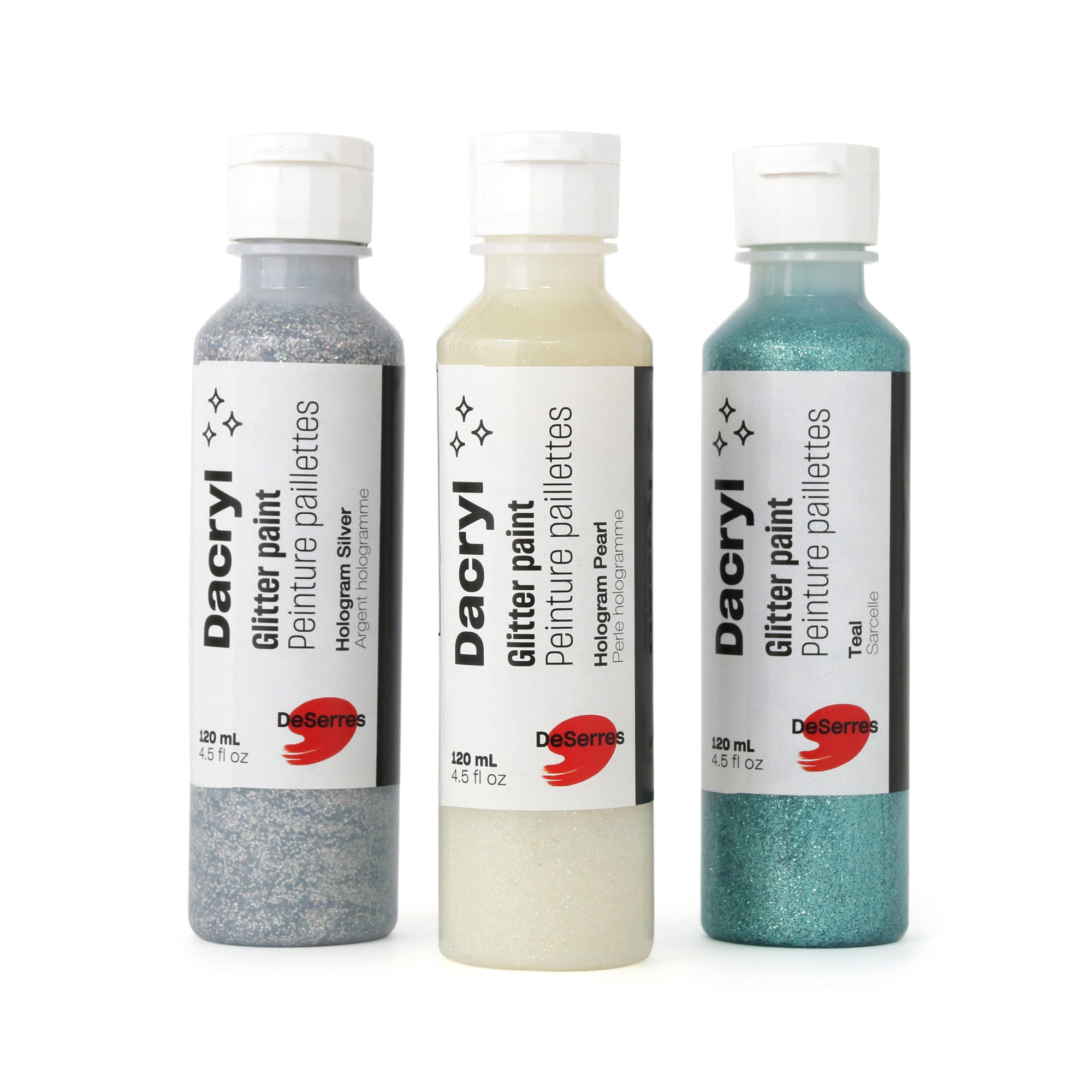 Dacryl Glitter Acrylic Paint - Stunning Light Gold