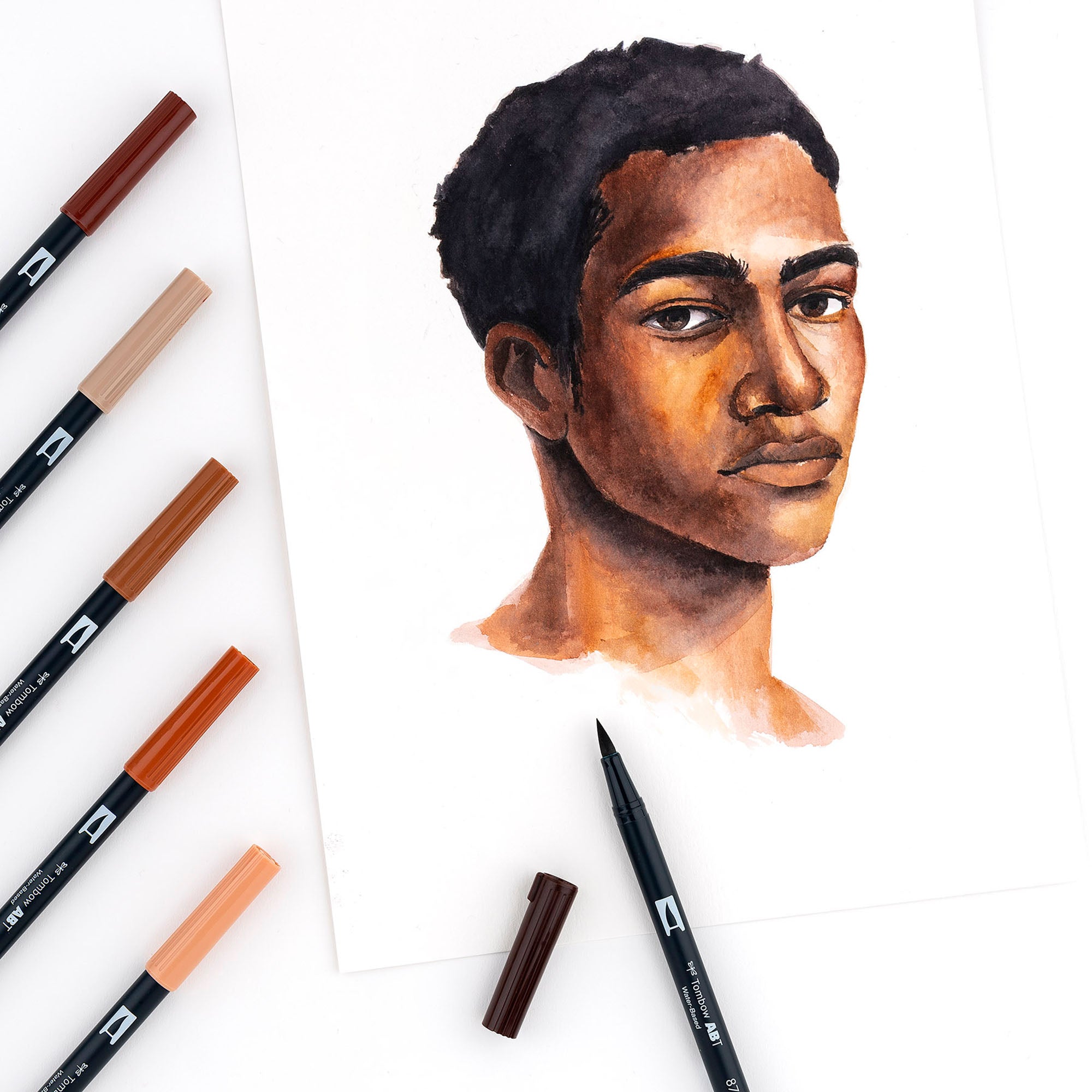10-Pack Tombow Dual Brush Pens - Portrait Collection