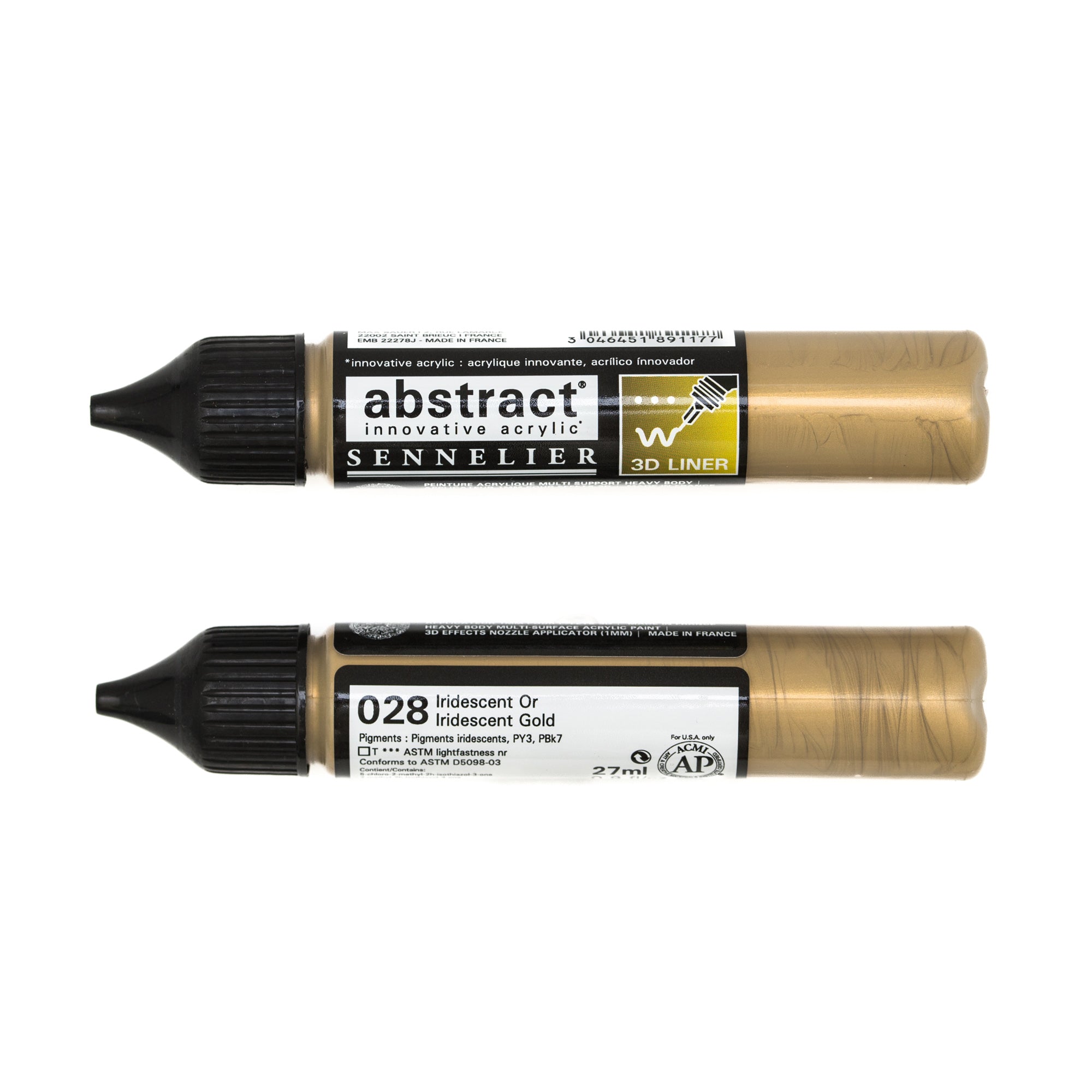 Gorgeous Abstract Liner Acrylic Marker in Stunning Bright Yellow Green