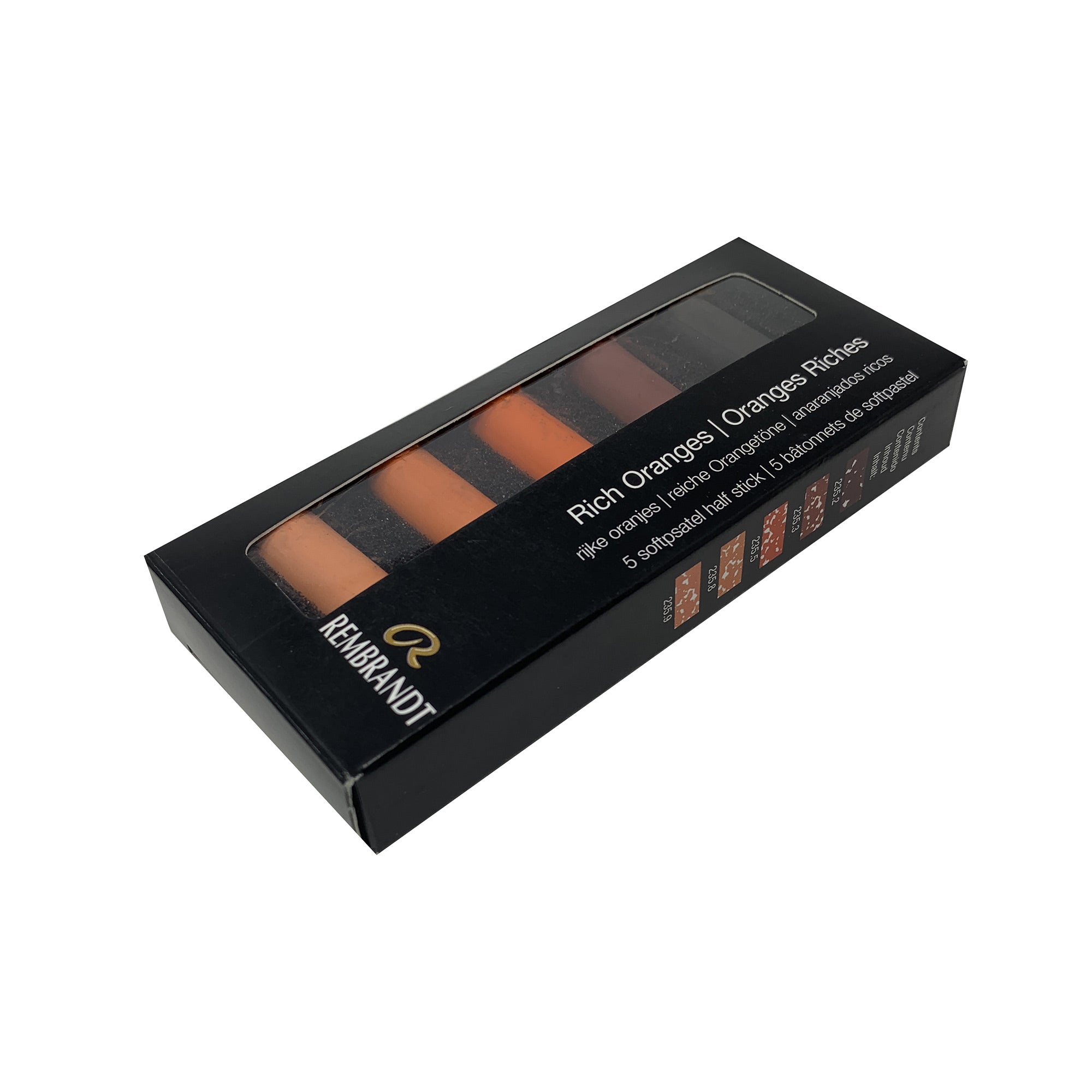 Must-Have 5-Pack Rich Orange Half Stick Soft Pastels
