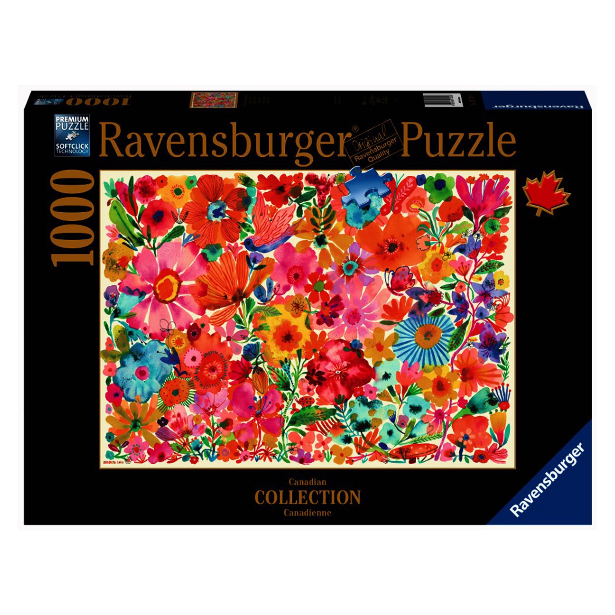 1,000-Piece 'Blossoming Beauties' Puzzle - A Captivating Challenge!