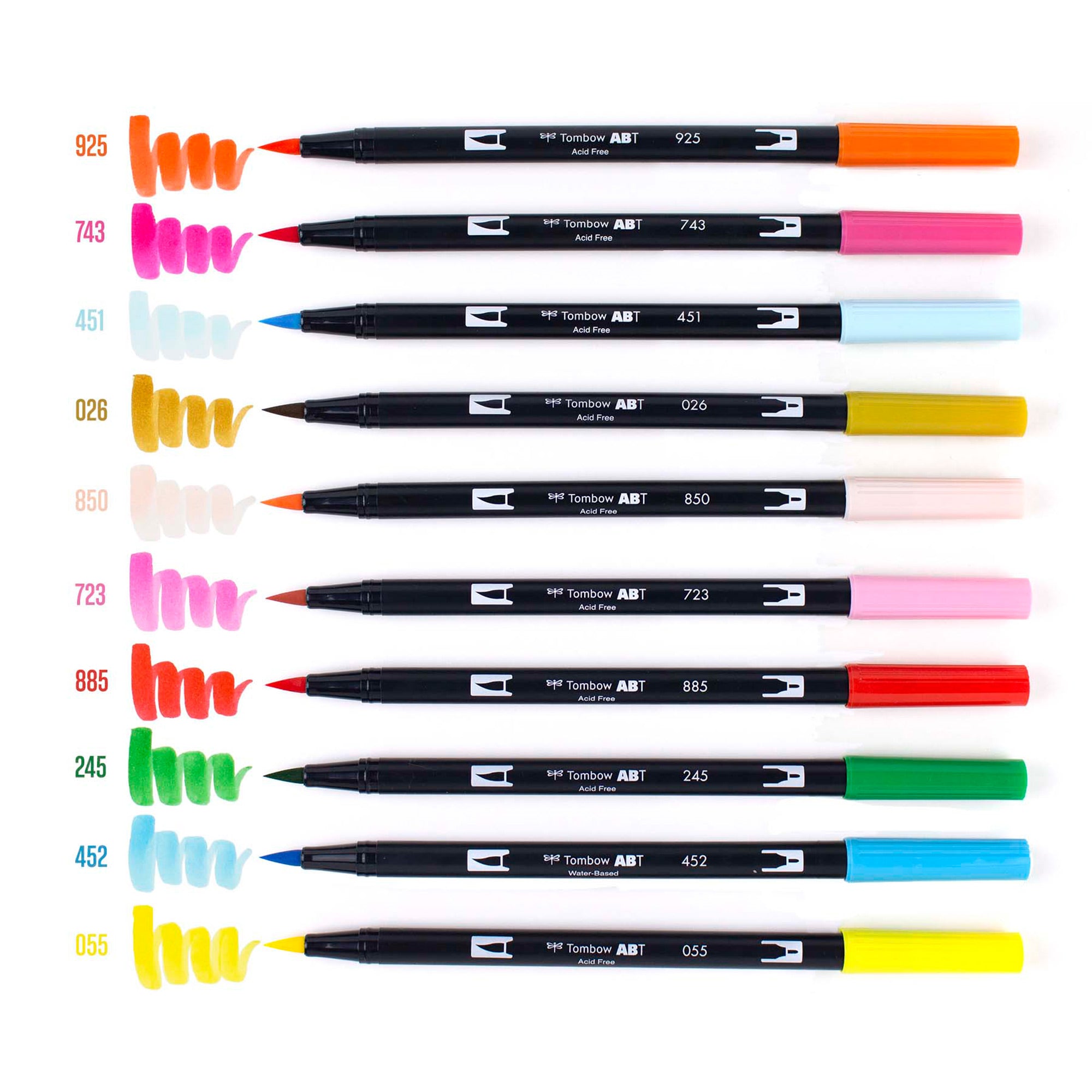 10-Pack Tombow Dual Brush Pens - Ideal for Celebrations!
