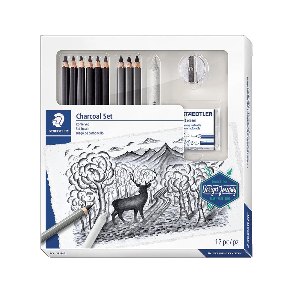 Lumograph Premium Charcoal Art Kit - 12 Pieces